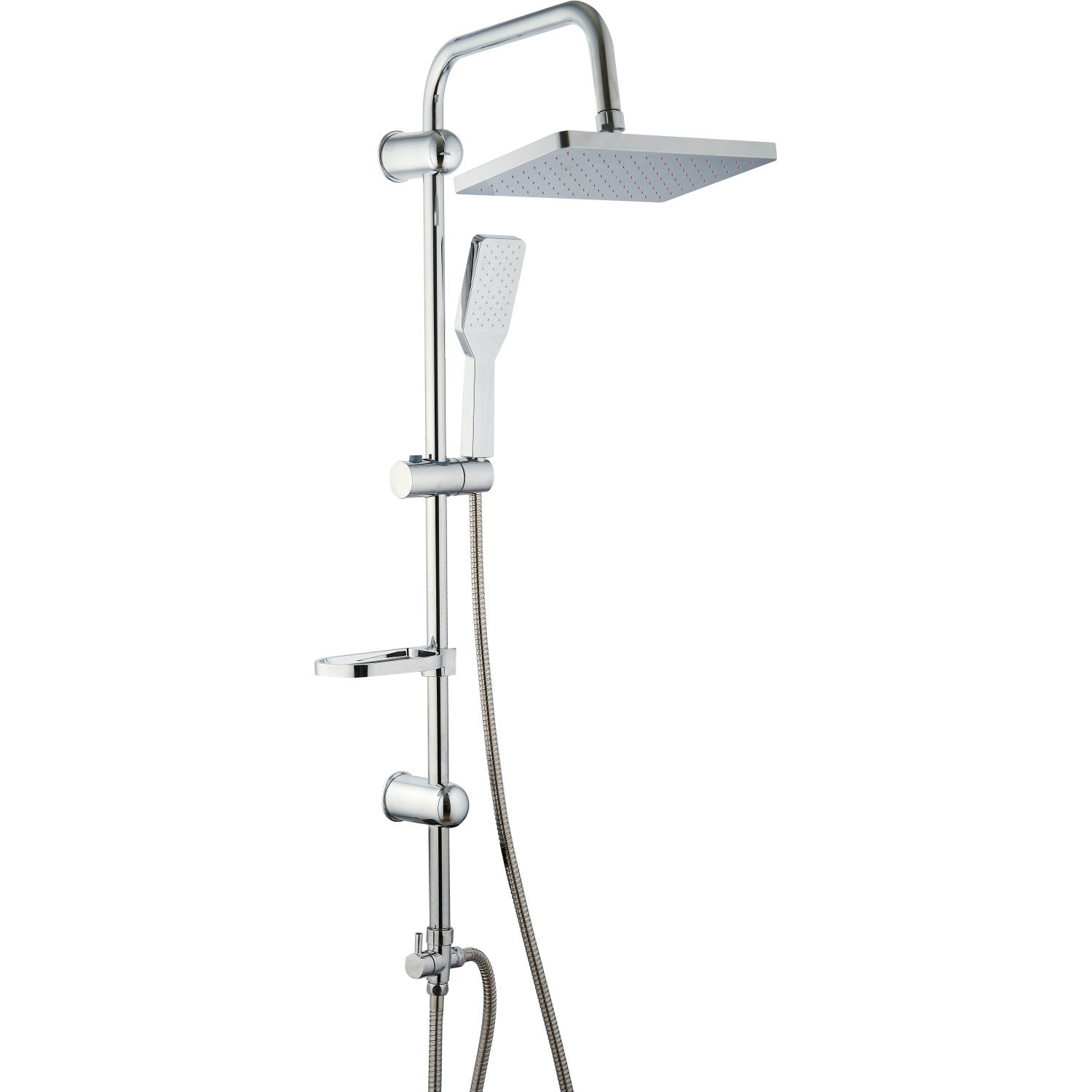 Shower Column with Hand Attachment and Soap Dish Chrome 039
