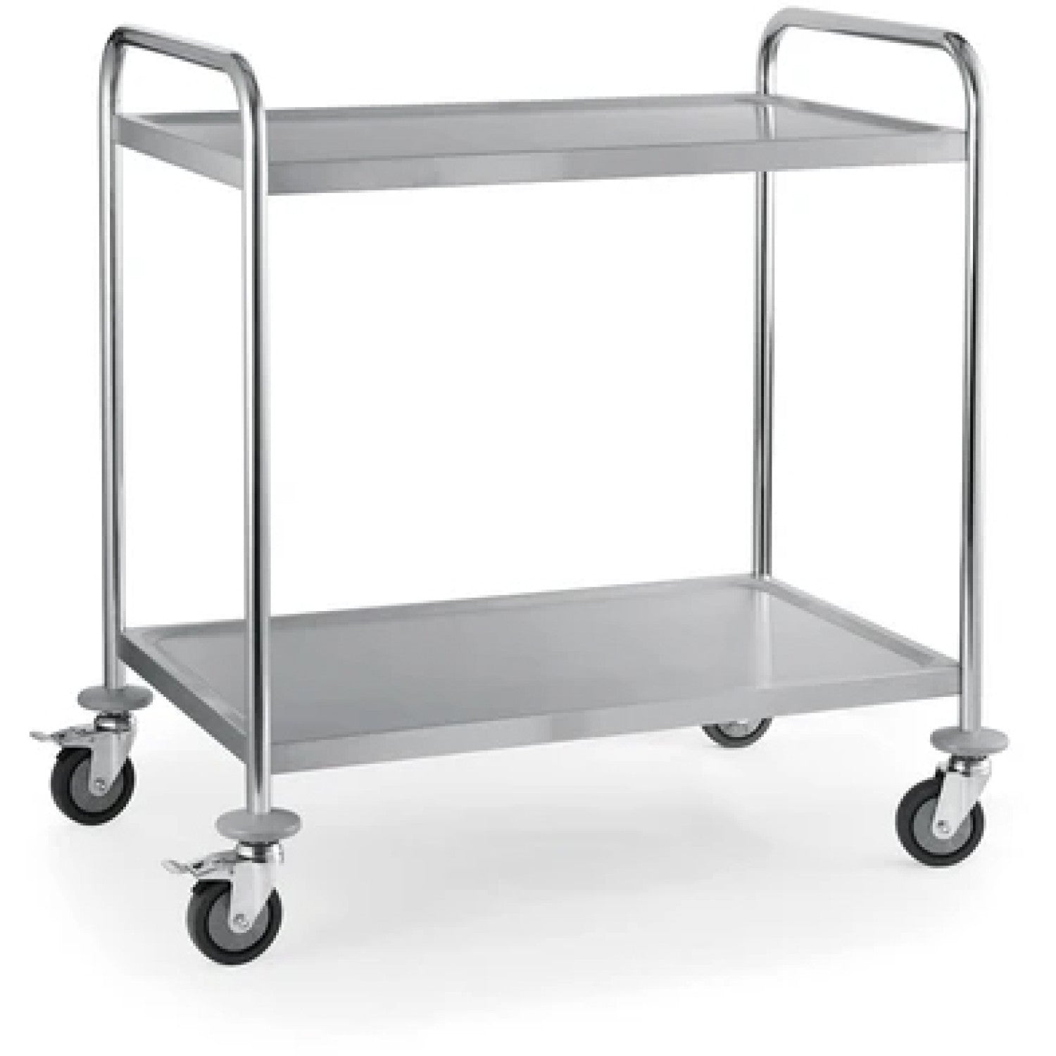 Commercial Serving/Service/Clearing Trolley Stainless Steel 2 Tier 750x400x835mm 19019
