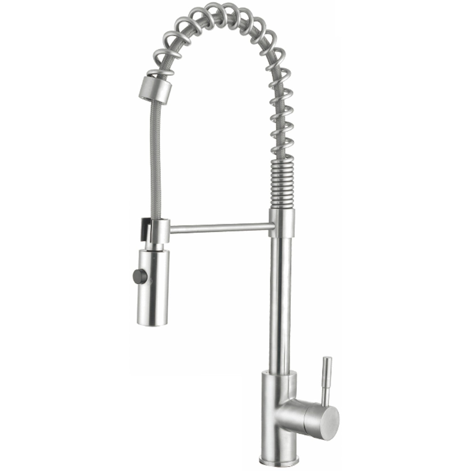 Kitchen Sink Mixer Tap Pullout spray spout Single lever Stainless steel 3047109