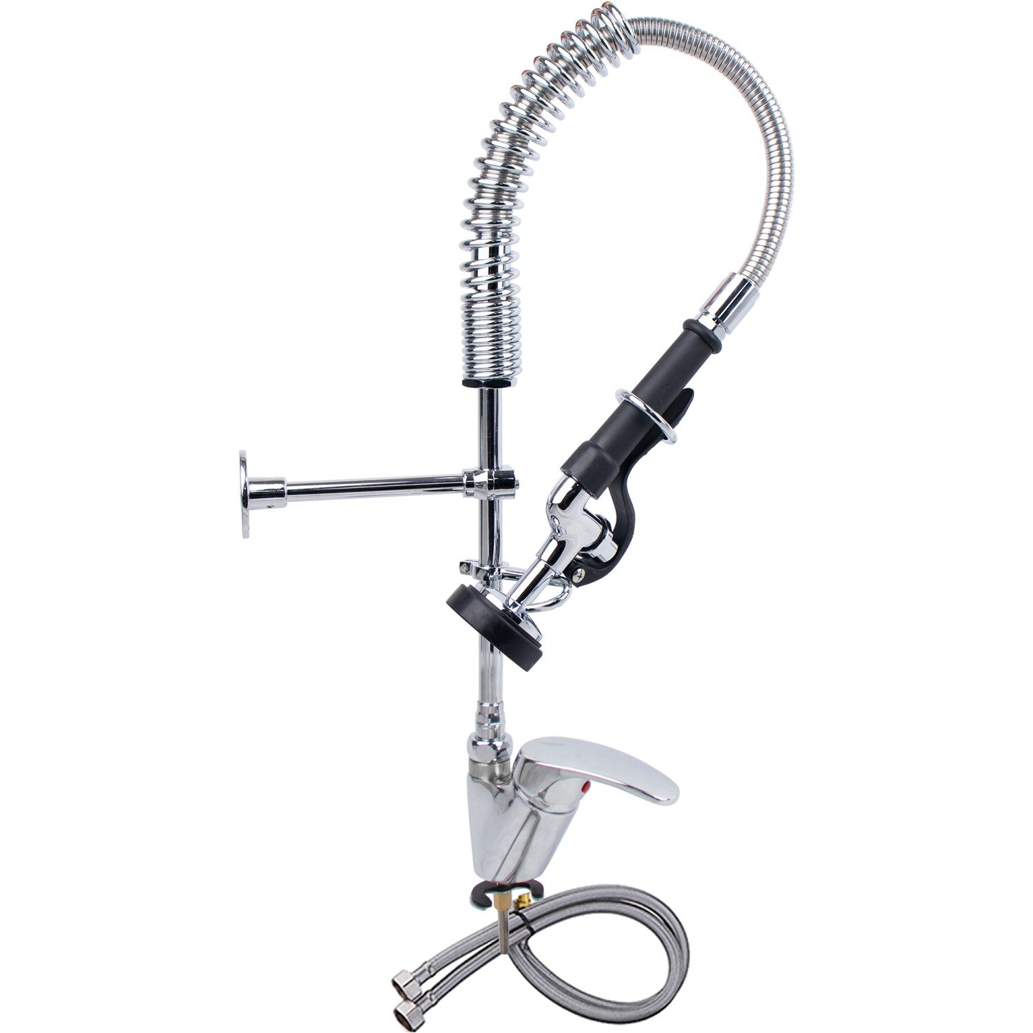 Mini Single Hole Deck Mount Dual Temperature High-Pressure Pre-Rinse Faucet Chrome Plated Brass 6801A