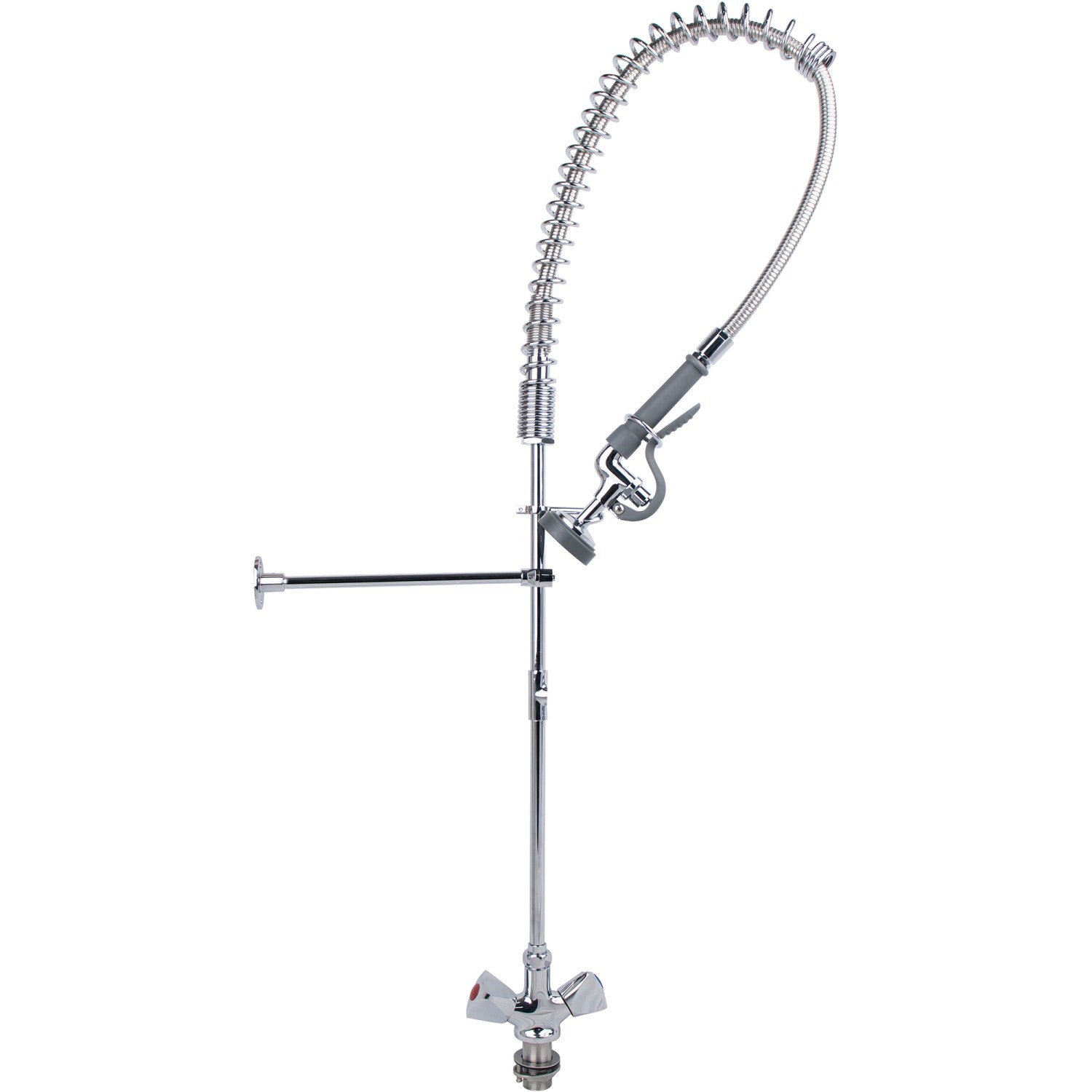 Standard Pre Rinser with Compression Cartridge and Rotary Handle Chrome Plated Brass 6902A