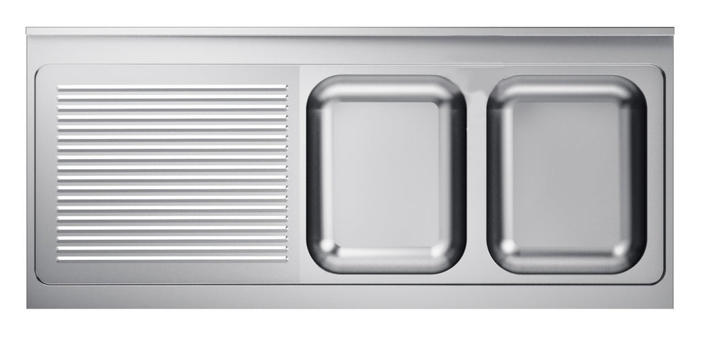 CombiSteel 700 SINK UNIT TABLETOP 2 RIGHT 1600