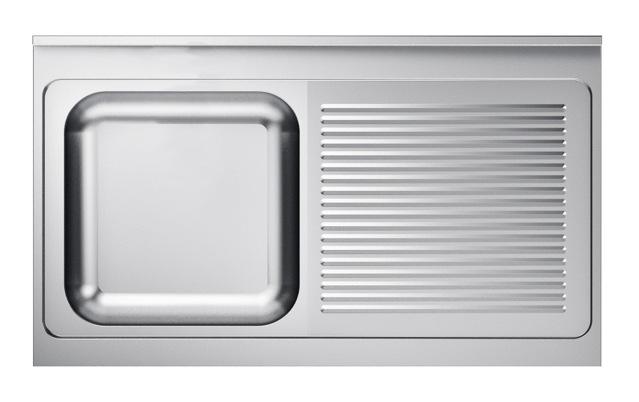 CombiSteel 600 SINK UNIT TABLETOP 1 LEFT 1200