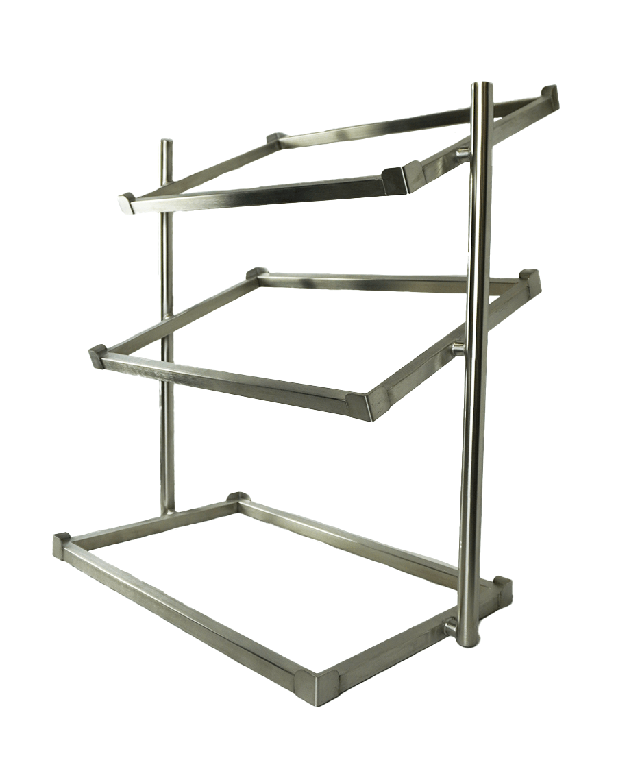 CombiSteel BREAD BASKETS ETAGERE 3 HIGH WIDE MODEL  INCL. BASKETS