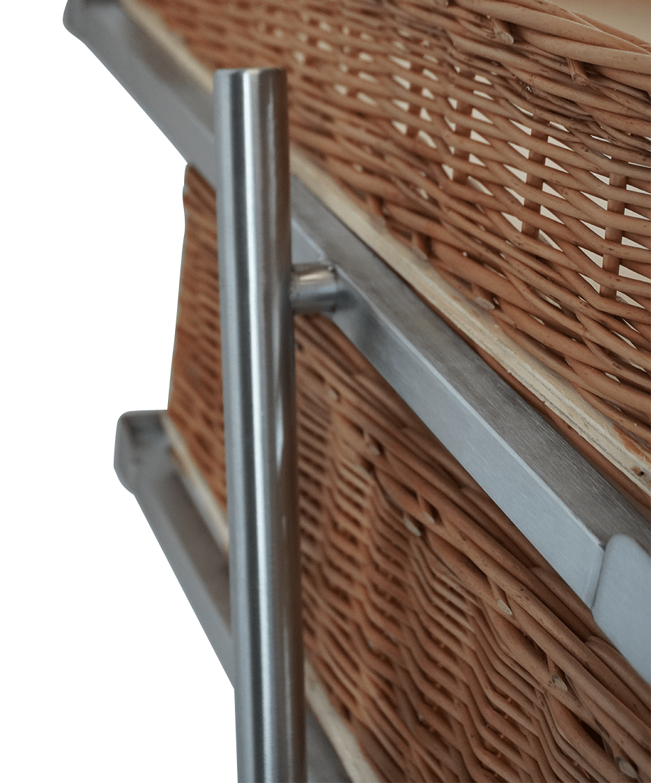 CombiSteel BREAD BASKETS ETAGERE 3 HIGH NARROW MODEL  INCL. BASKETS