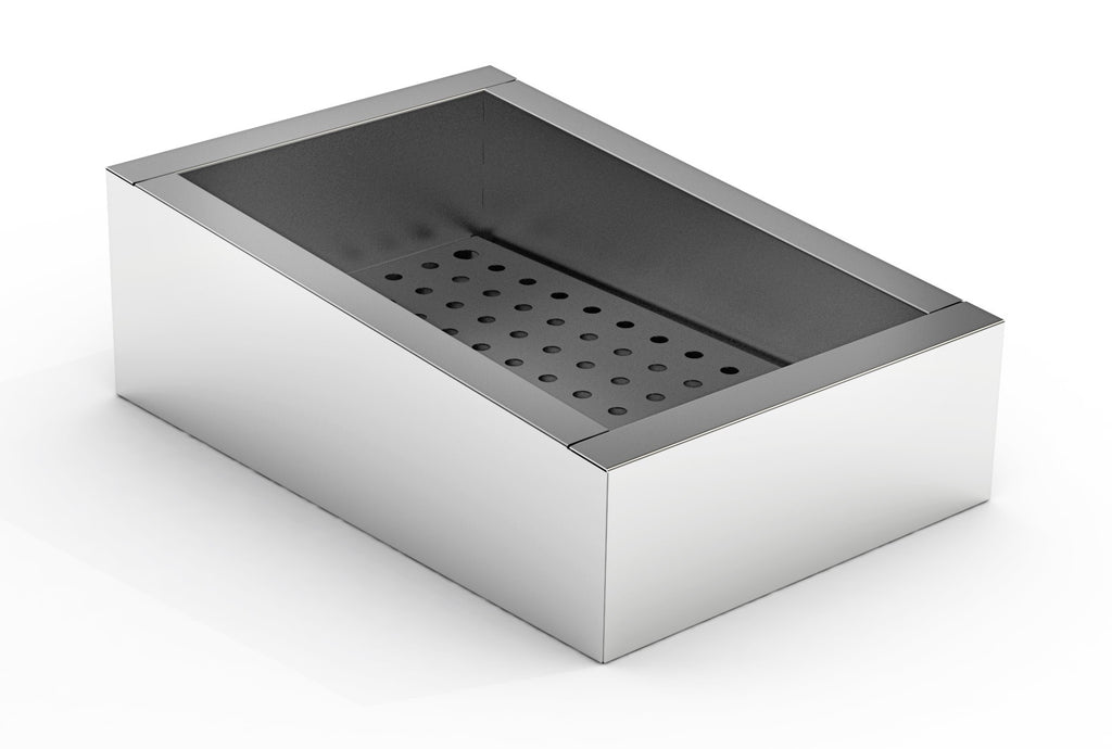 CombiSteel CRUSHED ICE BIN INCLINE 1/1 GN AISI 304  DRAIN ON THE OPERATING SIDE