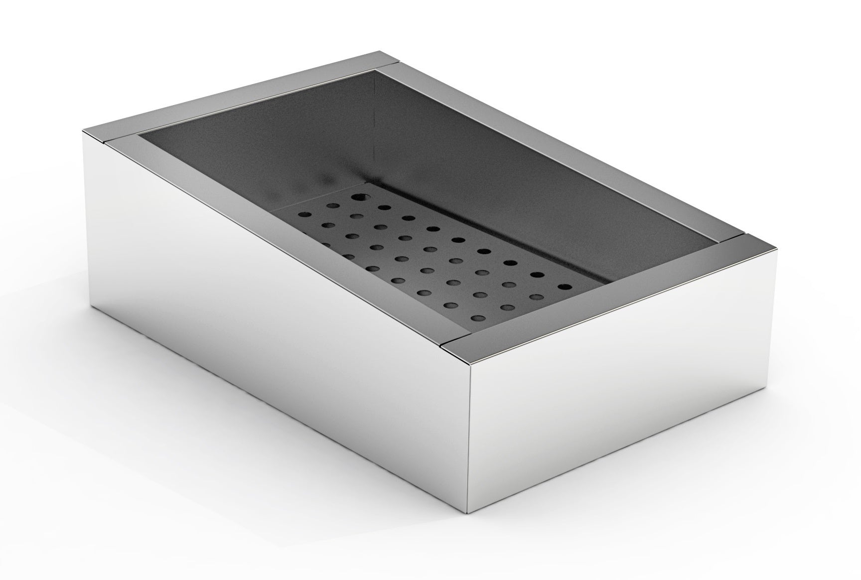 CombiSteel CRUSHED ICE BIN INCLINE 1/1 GN AISI 304  DRAIN ON THE OPERATING SIDE