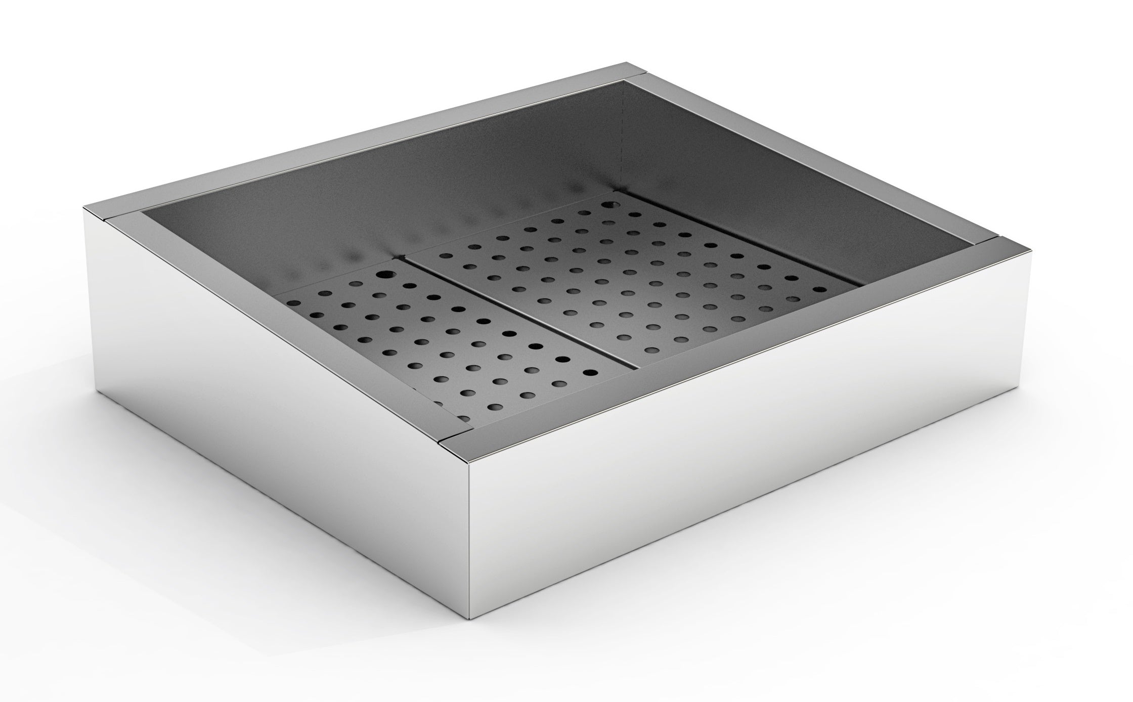 CombiSteel CRUSHED ICE BIN INCLINE 2/1 GN AISI 304  DRAIN ON THE OPERATING SIDE