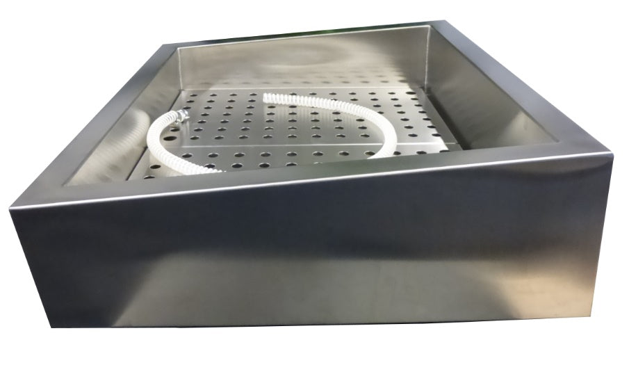 CombiSteel CRUSHED ICE BIN INCLINE 2/1 GN AISI 304  DRAIN ON THE OPERATING SIDE