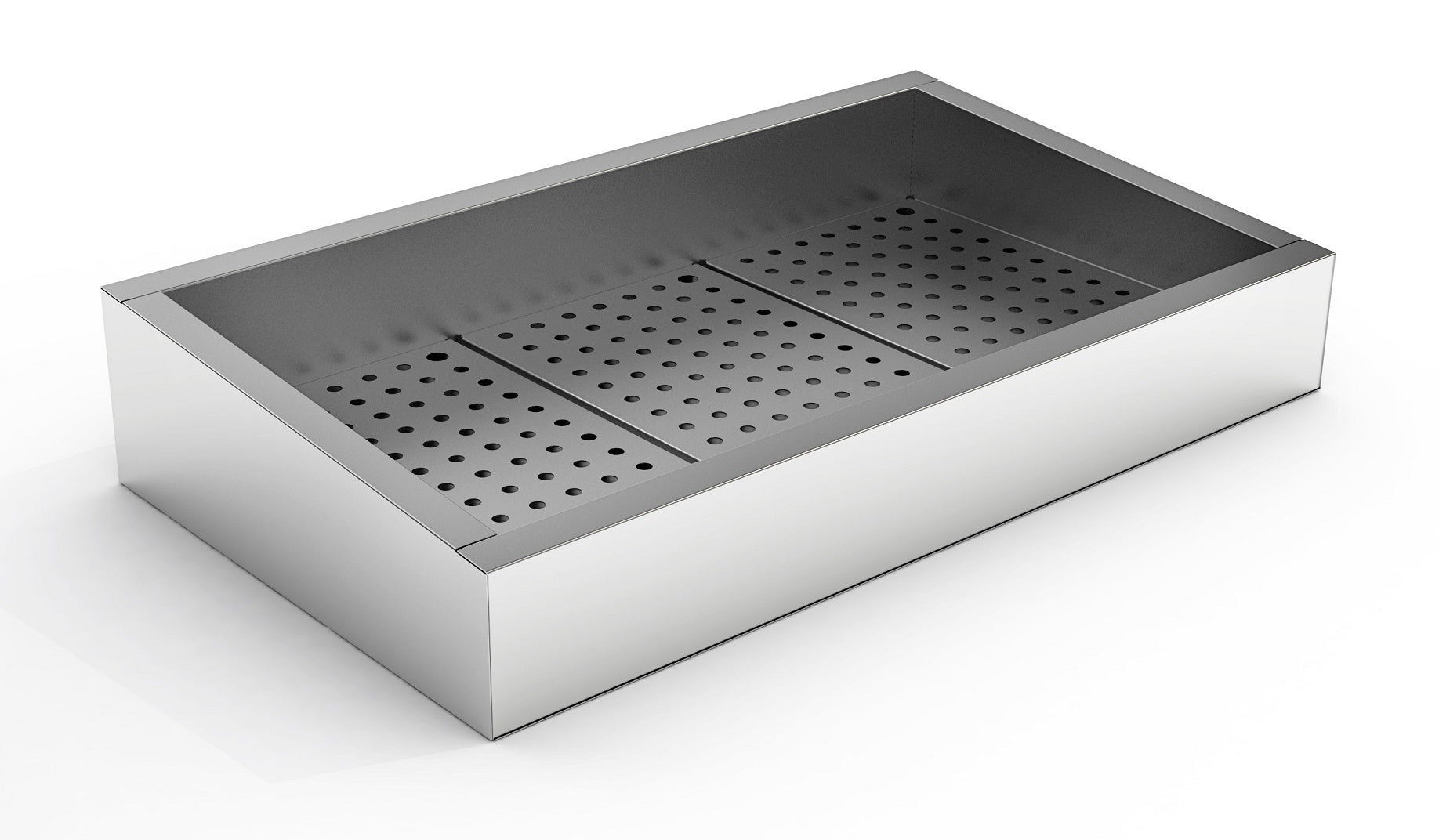 CombiSteel CRUSHED ICE BIN INCLINE 3/1 GN AISI 304  DRAIN ON THE OPERATING SIDE