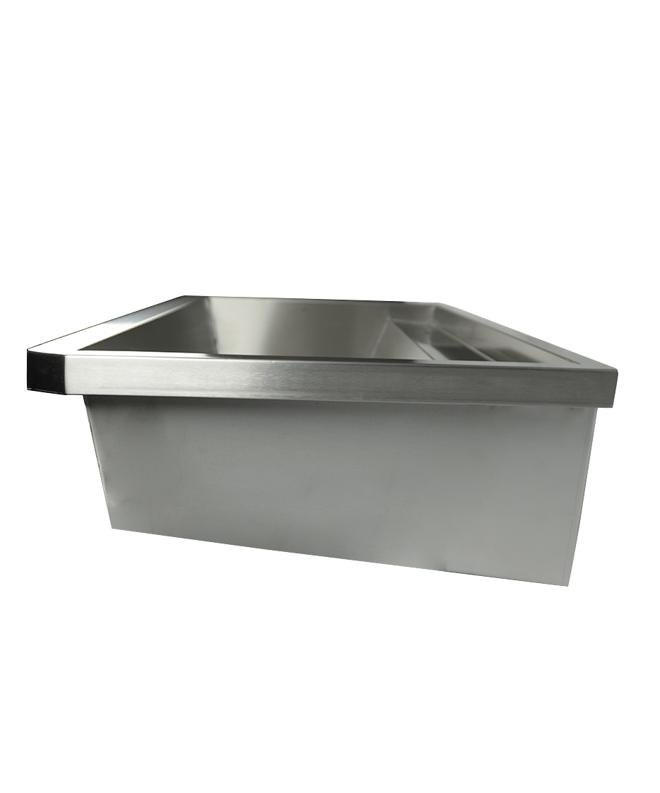 CombiSteel SS WASH BASIN 2 TAPS 1200MM  DRAIN PLUG AND SPLASH SHIELD INCLUDED, EXCLUDING FAUCETS