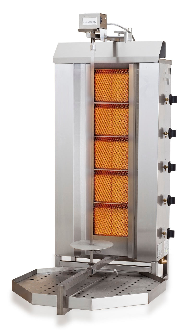 CombiSteel GYROS GRILL GAS MOTOR ON TOP 5 HEATING ZONES – commercial catering equipment