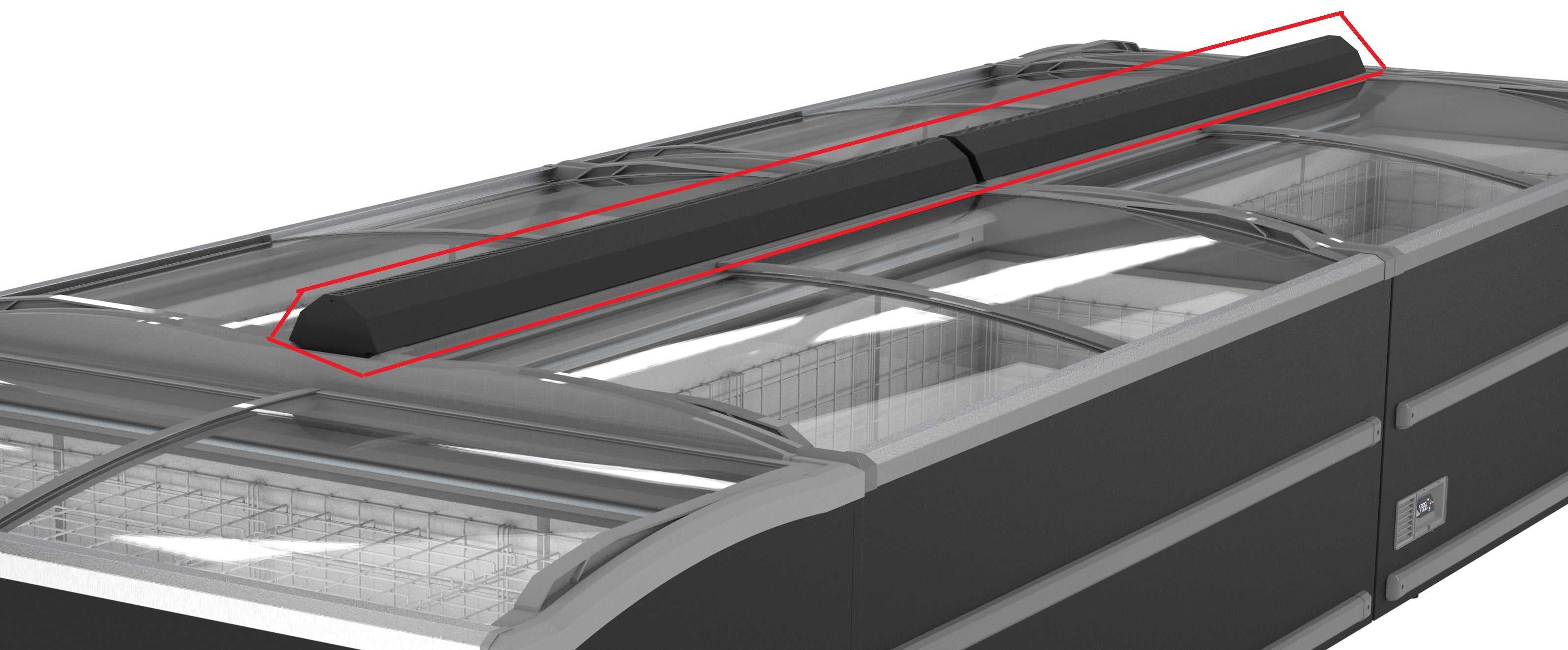 CombiSteel CHEST FREEZER JOINT BLACK 1880