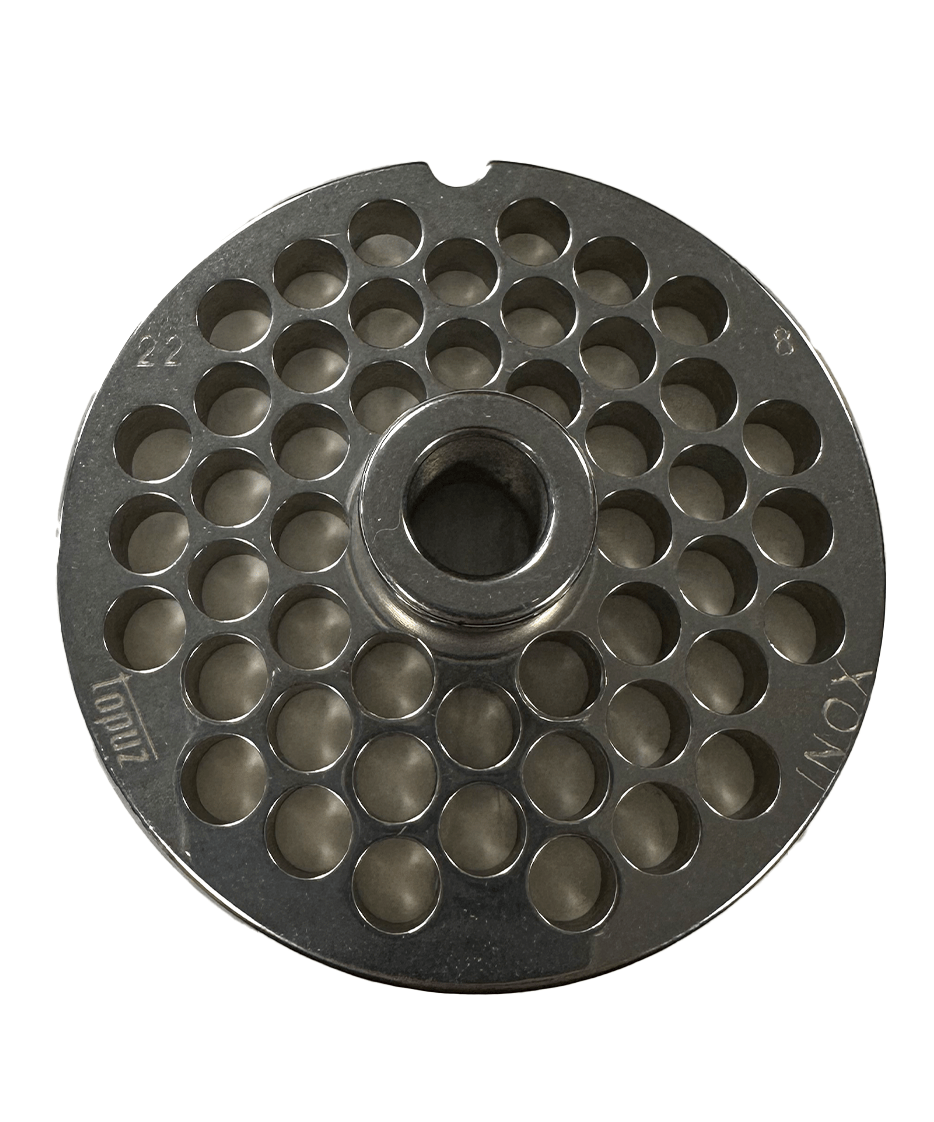 CombiSteel 8MM GRINDER PLATE FOR MEATGRINDER 22 - 450KG/H – commercial catering equipment