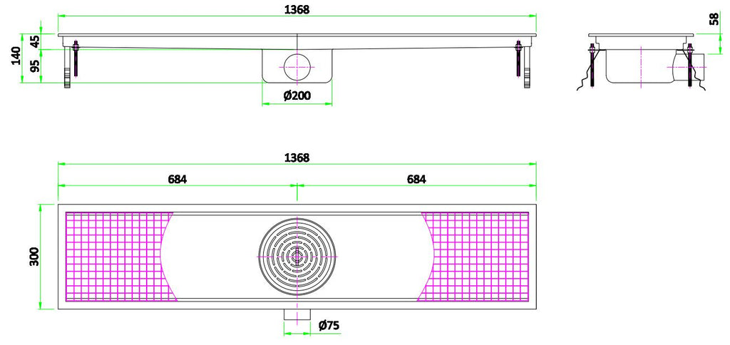 CombiSteel 300 FLOOR GRID 1368