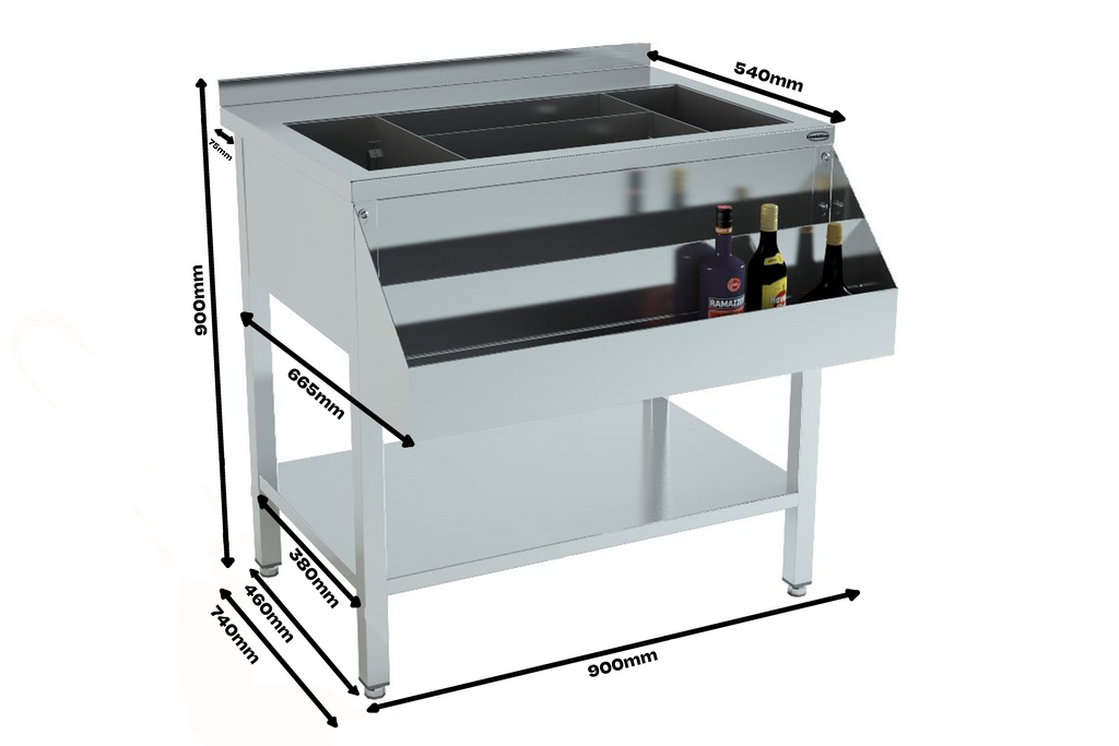 CombiSteel COCKTAIL BAR STATION 900