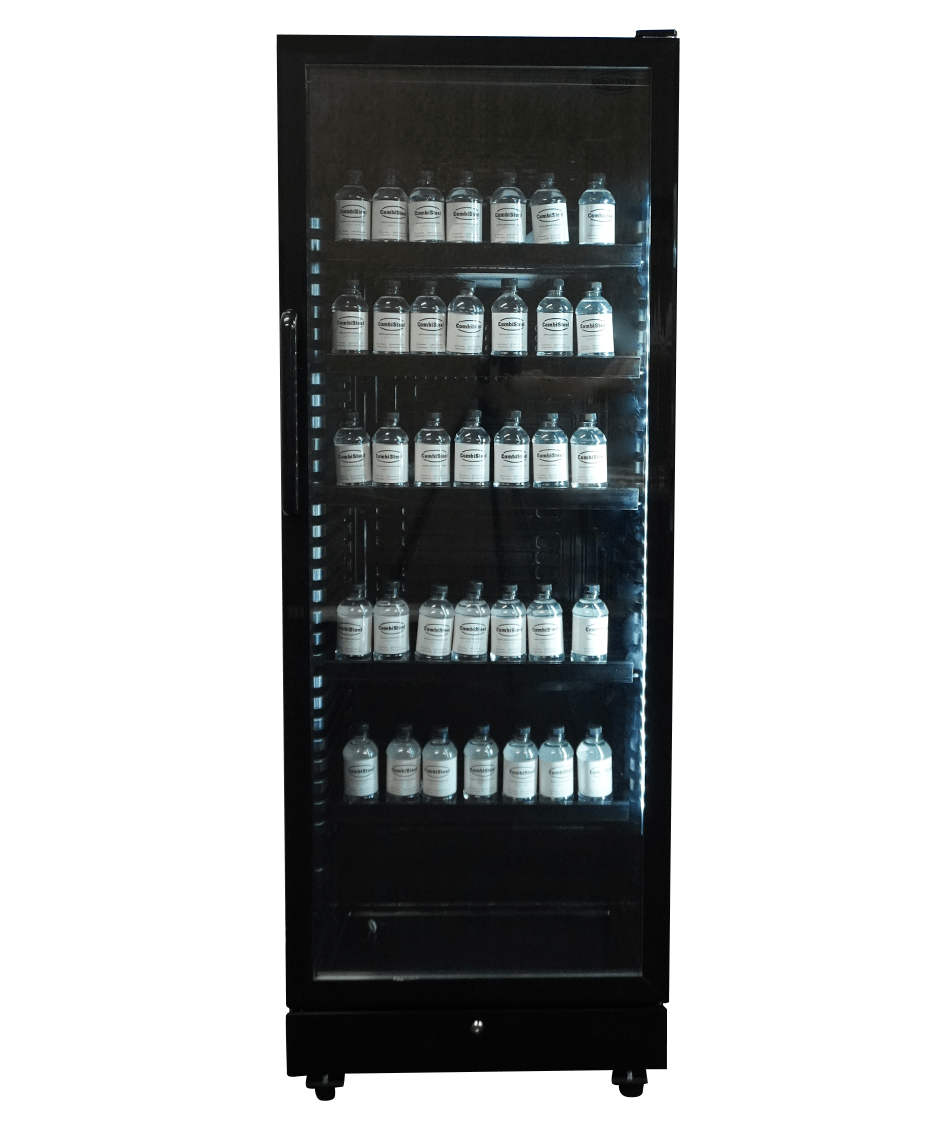 CombiSteel REFRIGERATOR 1 GLASS DOOR BLACK SVE-450 BL