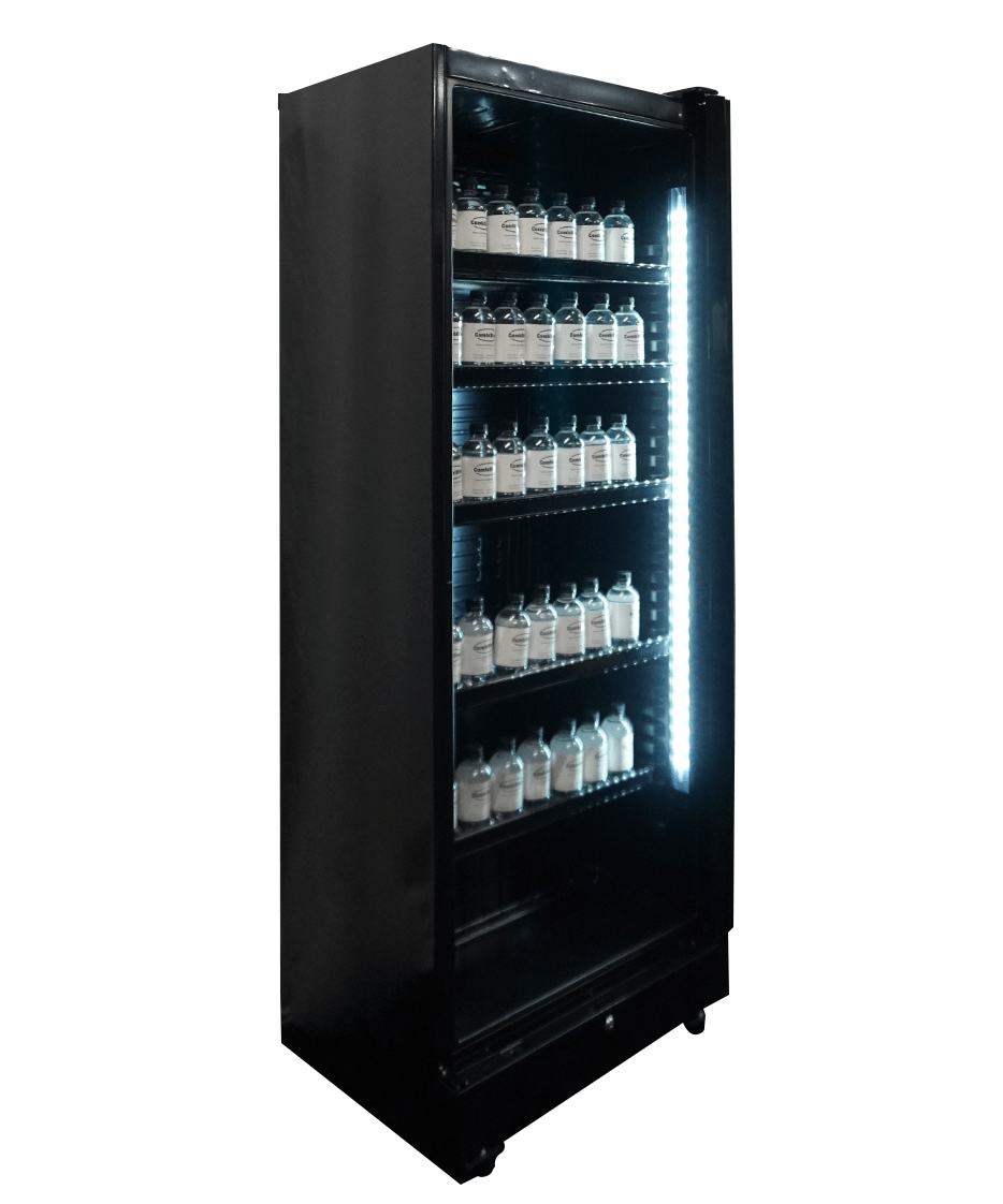 CombiSteel REFRIGERATOR 1 GLASS DOOR BLACK SVE-450 BL