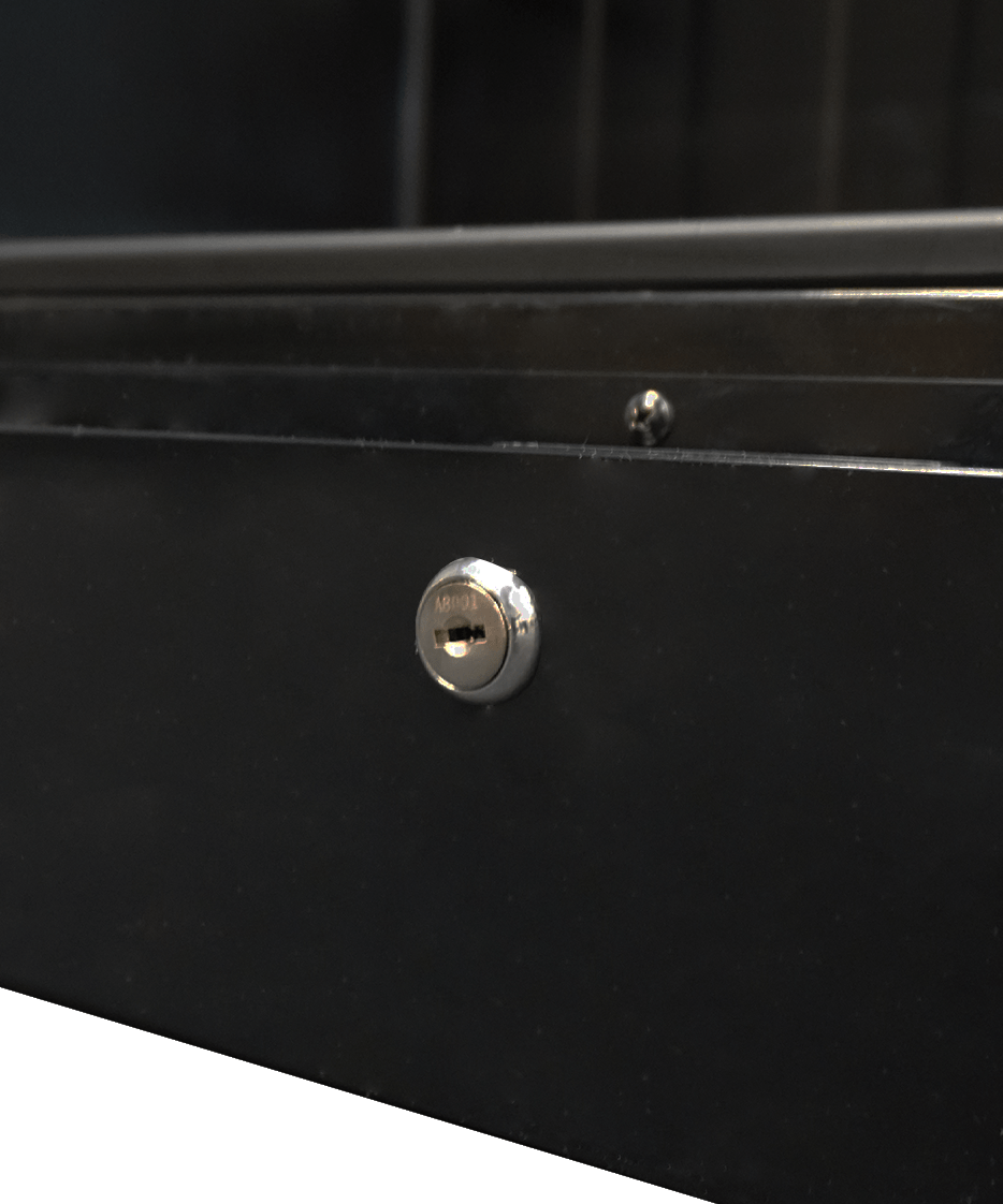 CombiSteel REFRIGERATOR 1 GLASS DOOR BLACK WITH LIGHT BOX SVE-450 BLC