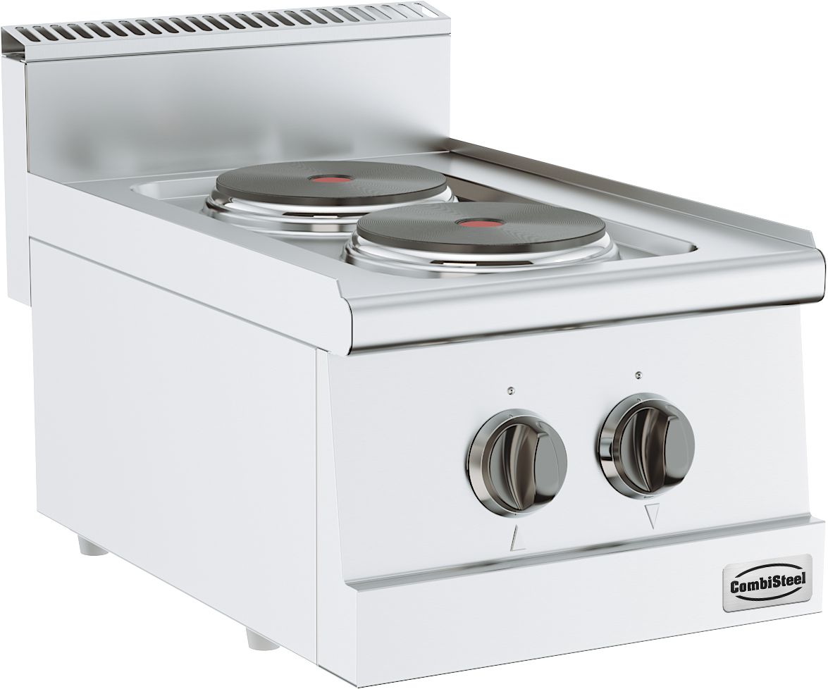 CombiSteel 2-Plate Electric Range – Base 600 – commercial catering equipment
