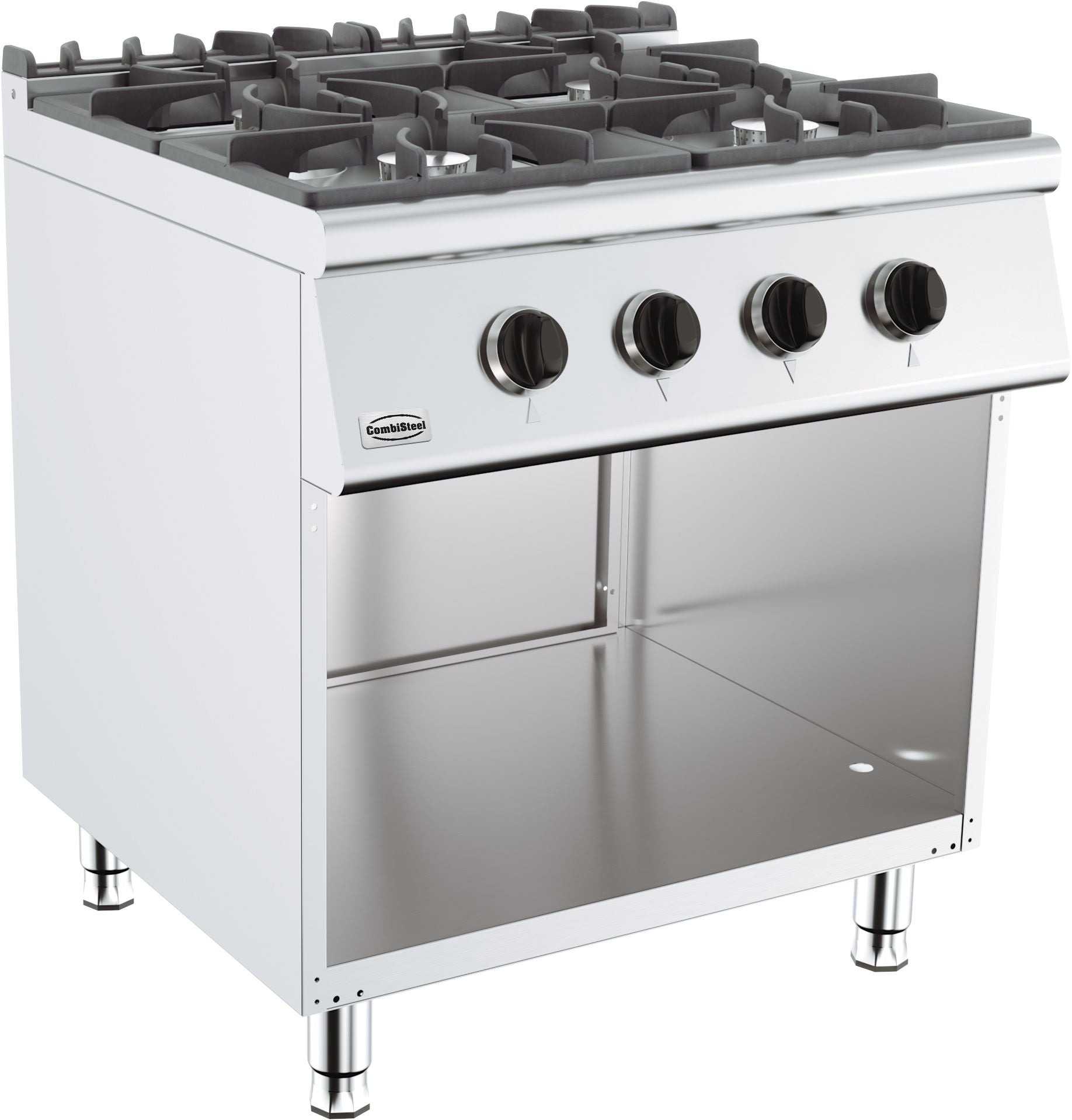 CombiSteel 4-Burner Gas Range – Base 700 – commercial catering equipment