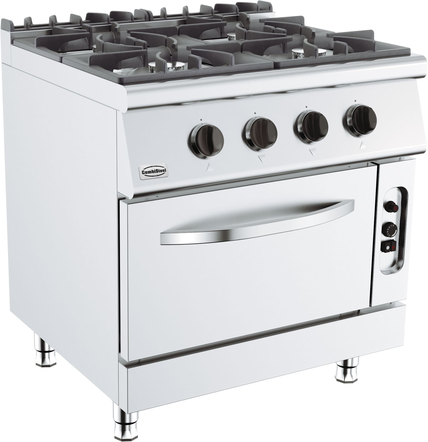 CombiSteel BASE 700 GAS STOVE 4 BU. WITH GAS OVEN – commercial catering equipment