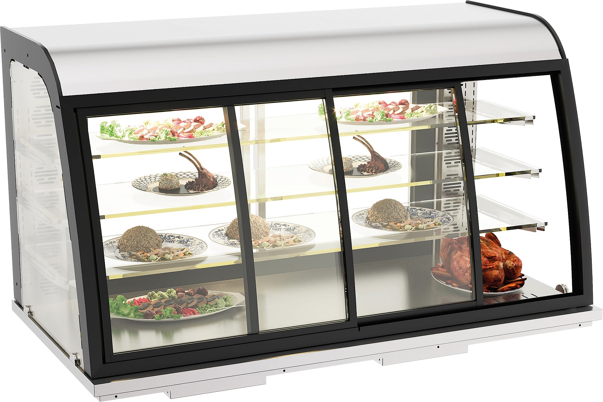 CombiSteel DROP-IN HEATED DISPLAY 155L SLIDING DOORS – commercial catering equipment