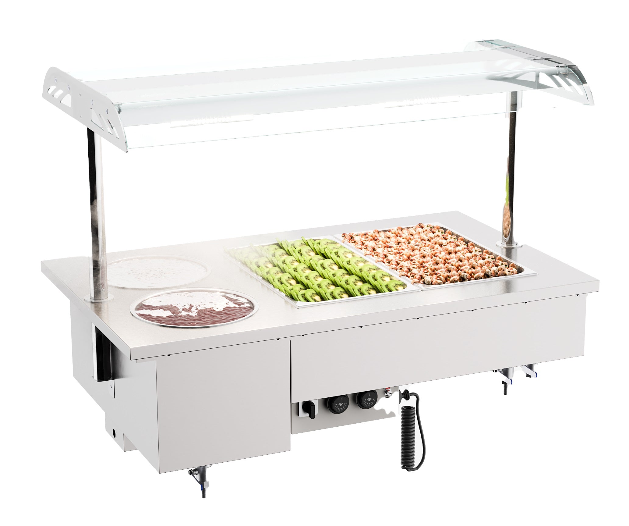 CombiSteel DROP-IN BAIN-MARIE UNIT WITH BOWLS 2/1 – commercial catering equipment