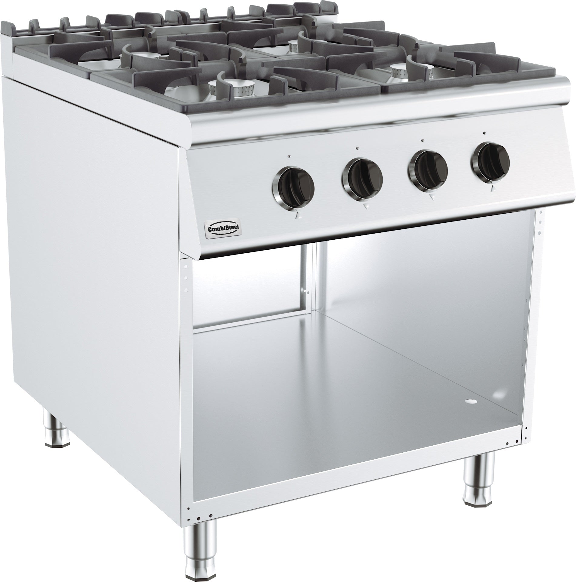 CombiSteel 4-Burner Gas Range – Base 900 – commercial catering equipment