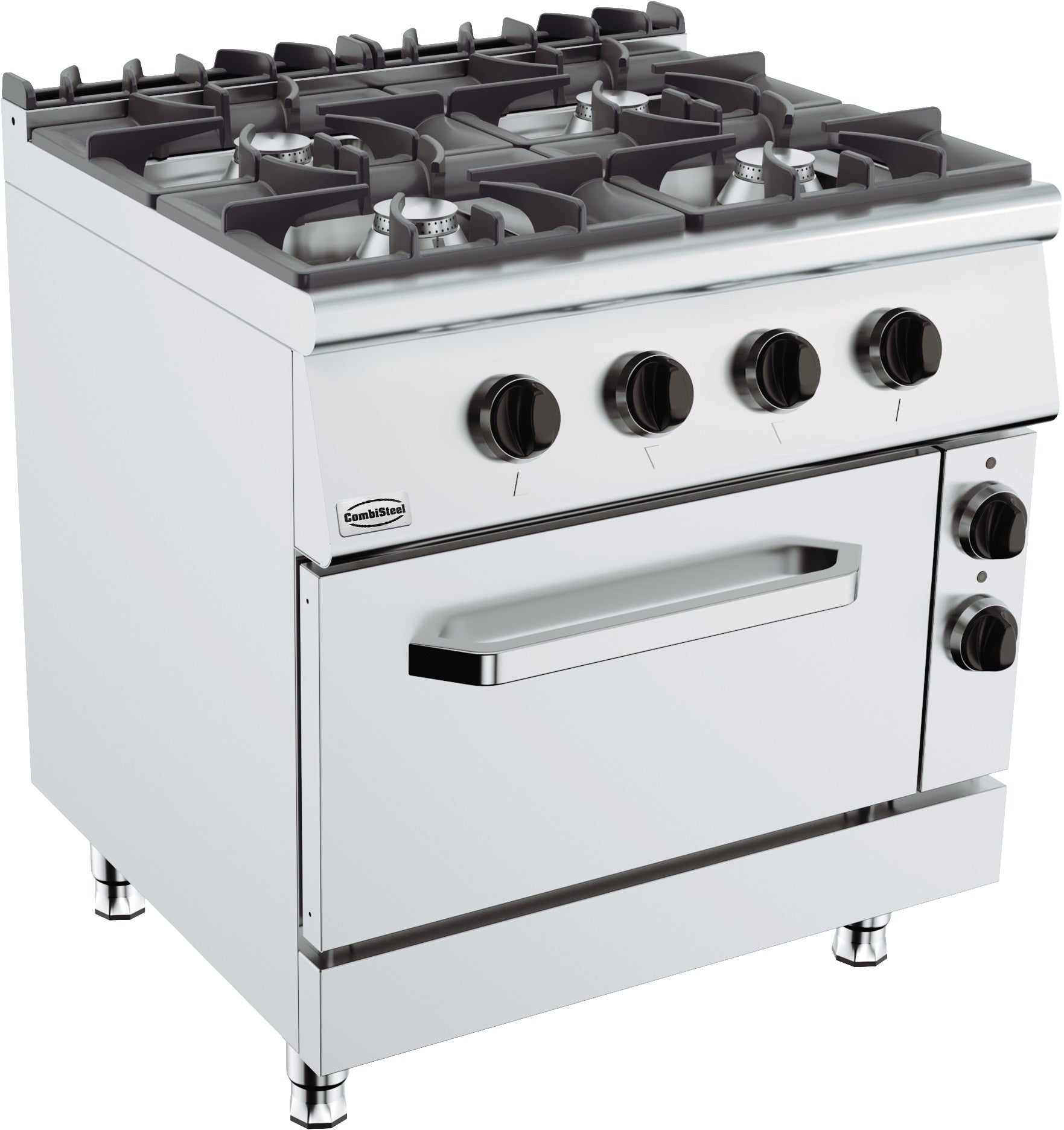 CombiSteel BASE 900 GAS STOVE 4 BU. WITH ELECTRIC OVEN – commercial catering equipment
