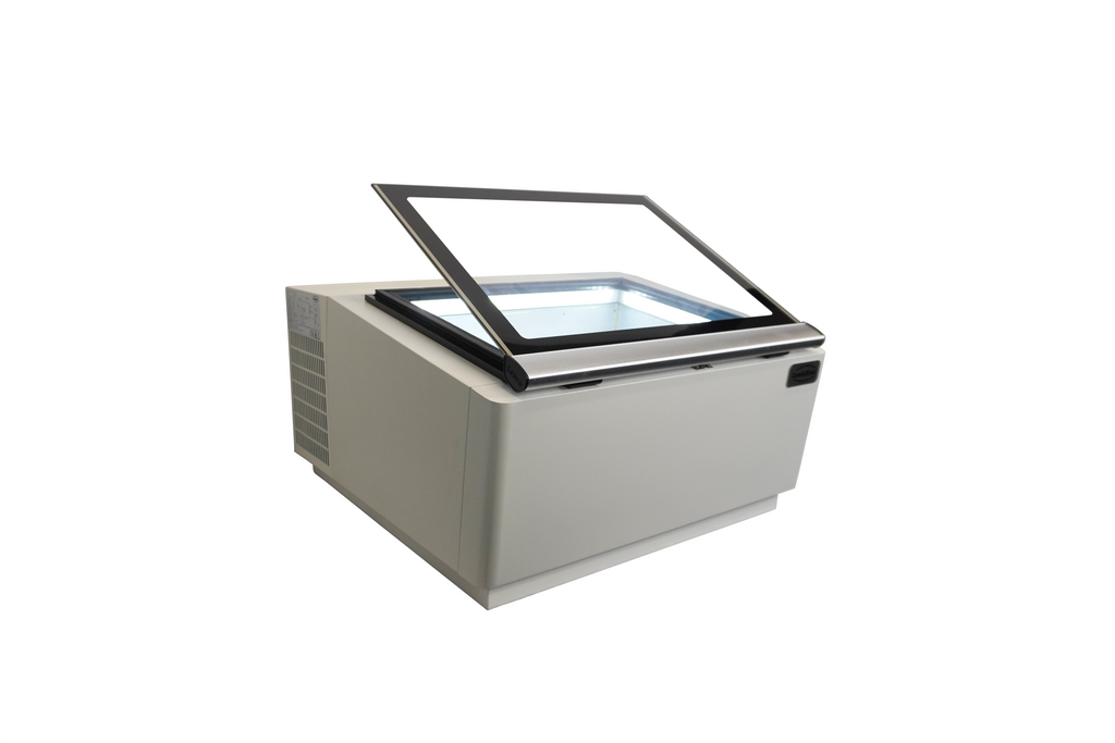 CombiSteel COUNTERTOP MODEL ICE CREAM DISPLAY WHITE  OPENS ON THE OPERATING SIDE
