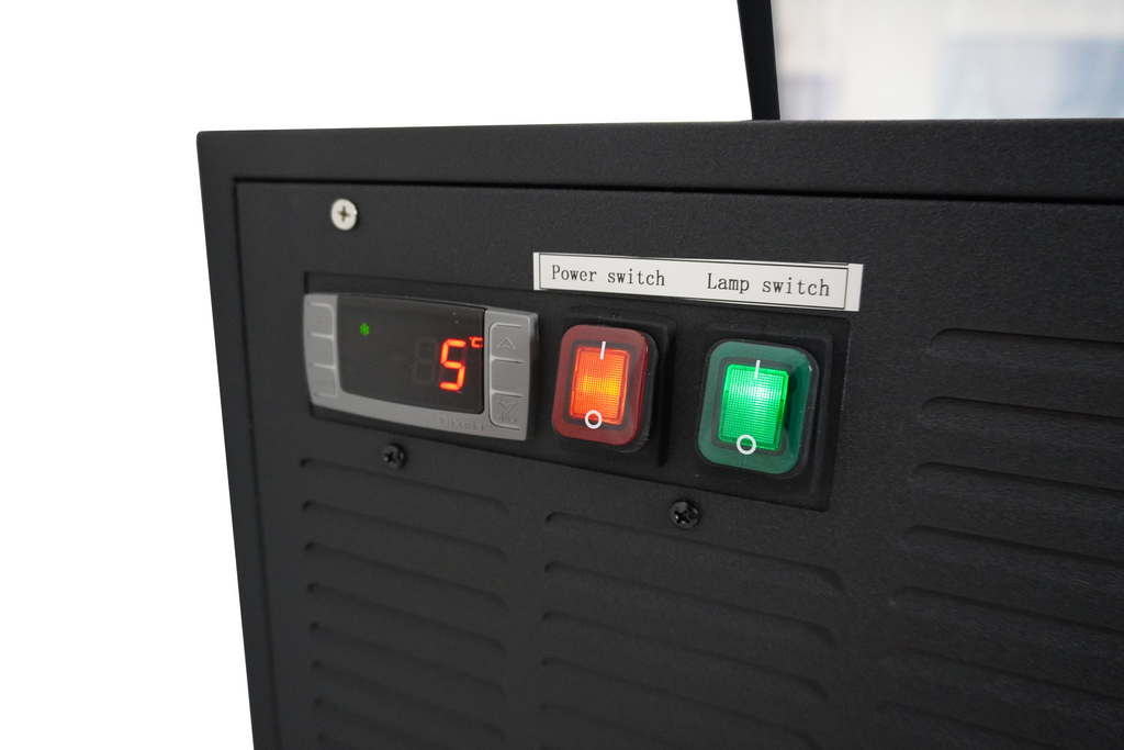 CombiSteel COUNTERTOP MODEL ICE CREAM DISPLAY BLACK  OPENS ON THE OPERATING SIDE