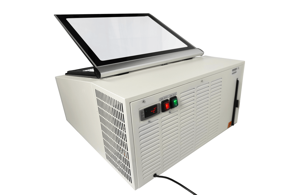 CombiSteel COUNTERTOP MODEL ICE CREAM DISPLAY WHITE  OPENS ON THE CUSTOMER SIDE