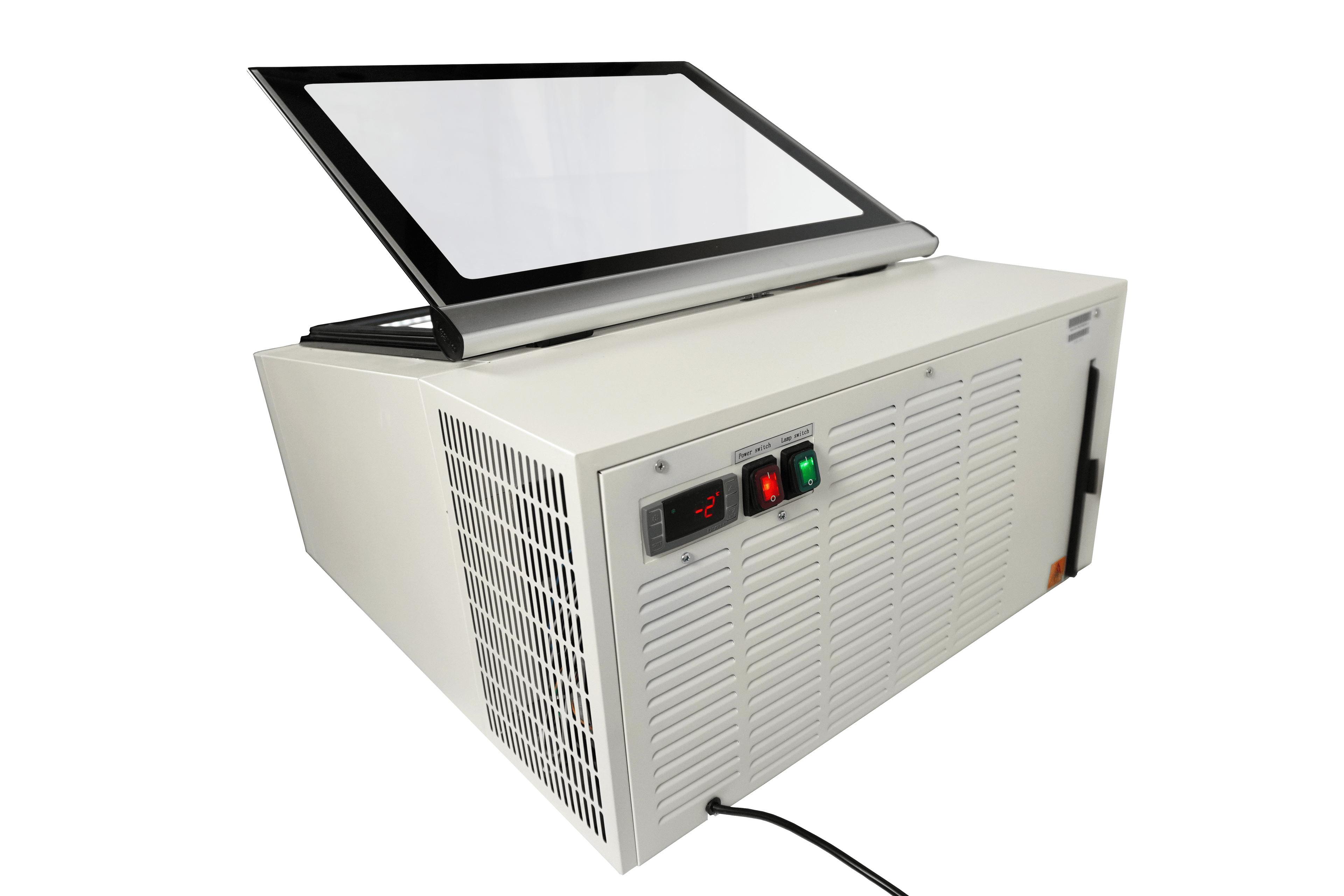 CombiSteel COUNTERTOP MODEL ICE CREAM DISPLAY WHITE  OPENS ON THE CUSTOMER SIDE