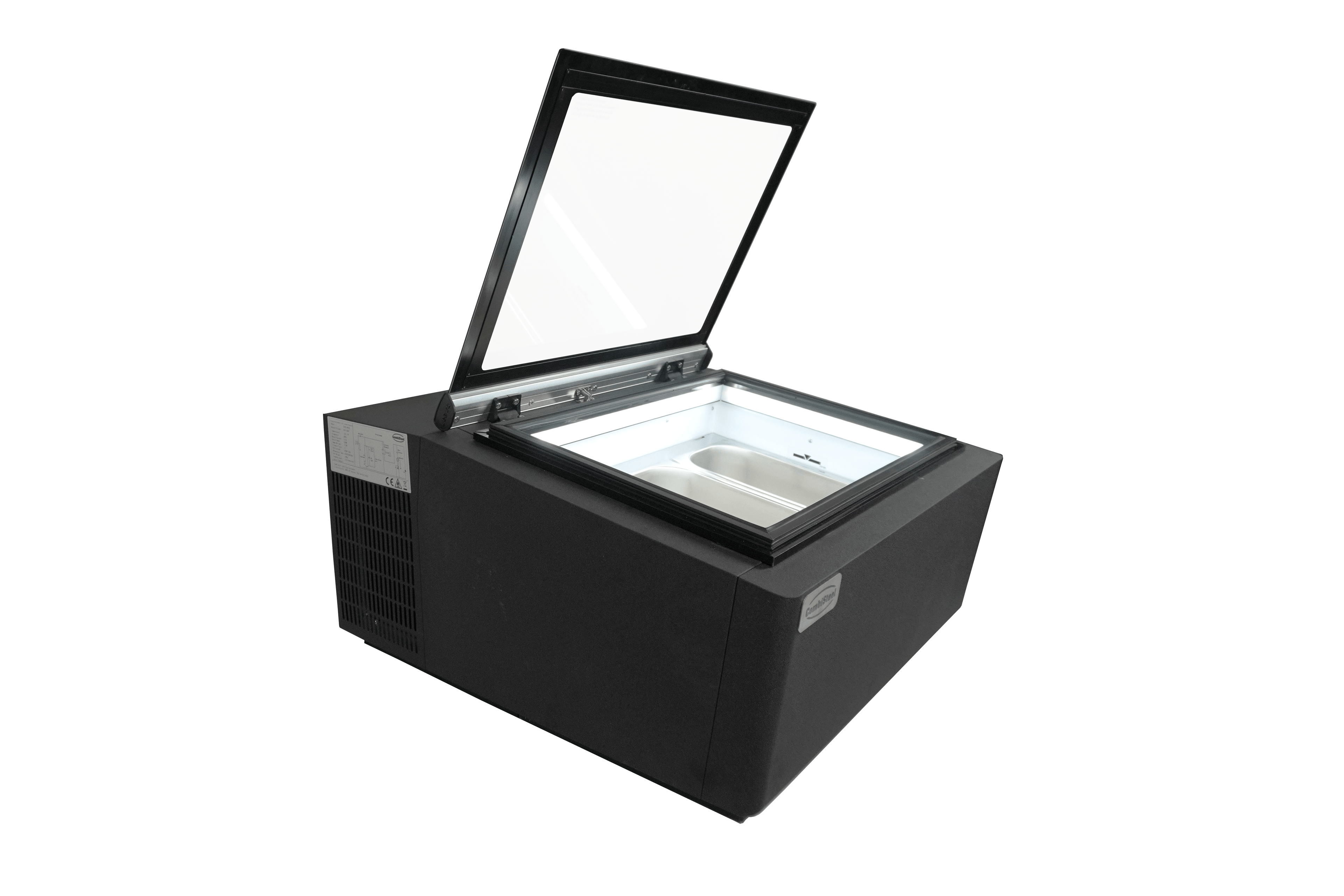 CombiSteel COUNTERTOP MODEL ICE CREAM DISPLAY BLACK  OPENS ON THE CUSTOMER SIDE