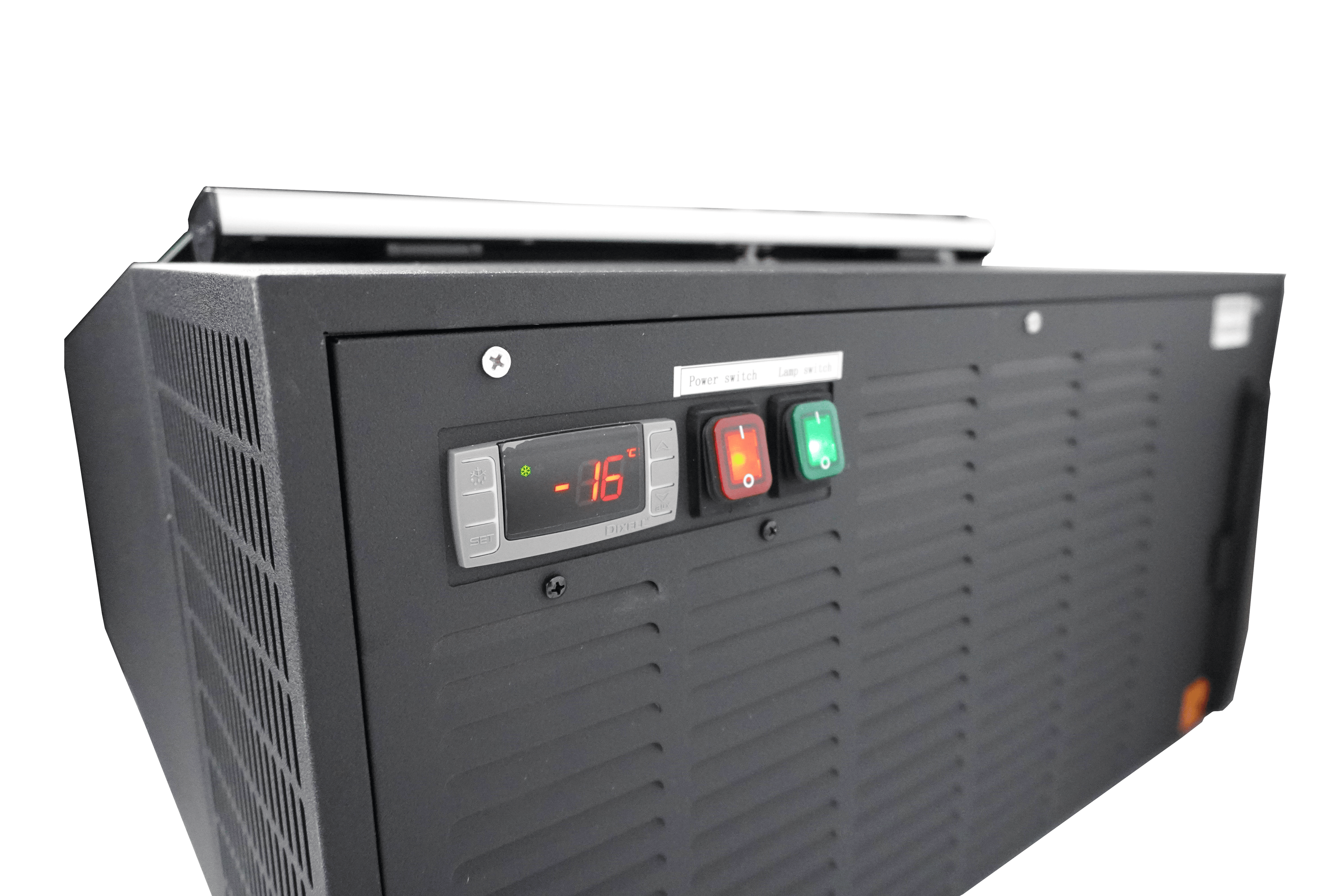 CombiSteel COUNTERTOP MODEL ICE CREAM DISPLAY BLACK  OPENS ON THE CUSTOMER SIDE