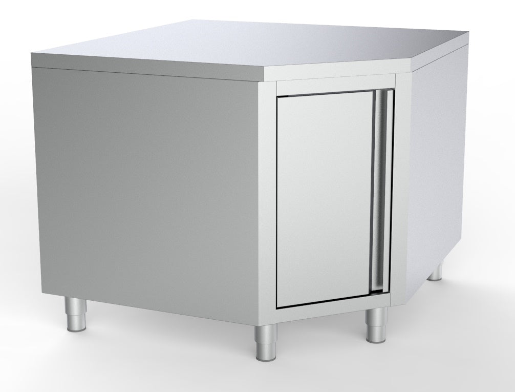 CombiSteel WORKTABLE CORNER WITH DOOR 1000/1000 FOR 700MM TABLES – commercial catering equipment