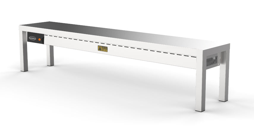CombiSteel OVERSHELF CERAMIC HEATED 1 LEVEL 1800  5 HEATERS OF 250W – commercial catering equipment