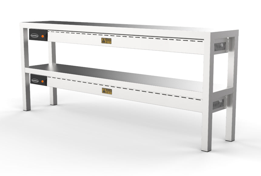 CombiSteel OVERSHELF CERAMIC HEATED 2 LEVEL 1800  10 HEATERS OF 250W – commercial catering equipment