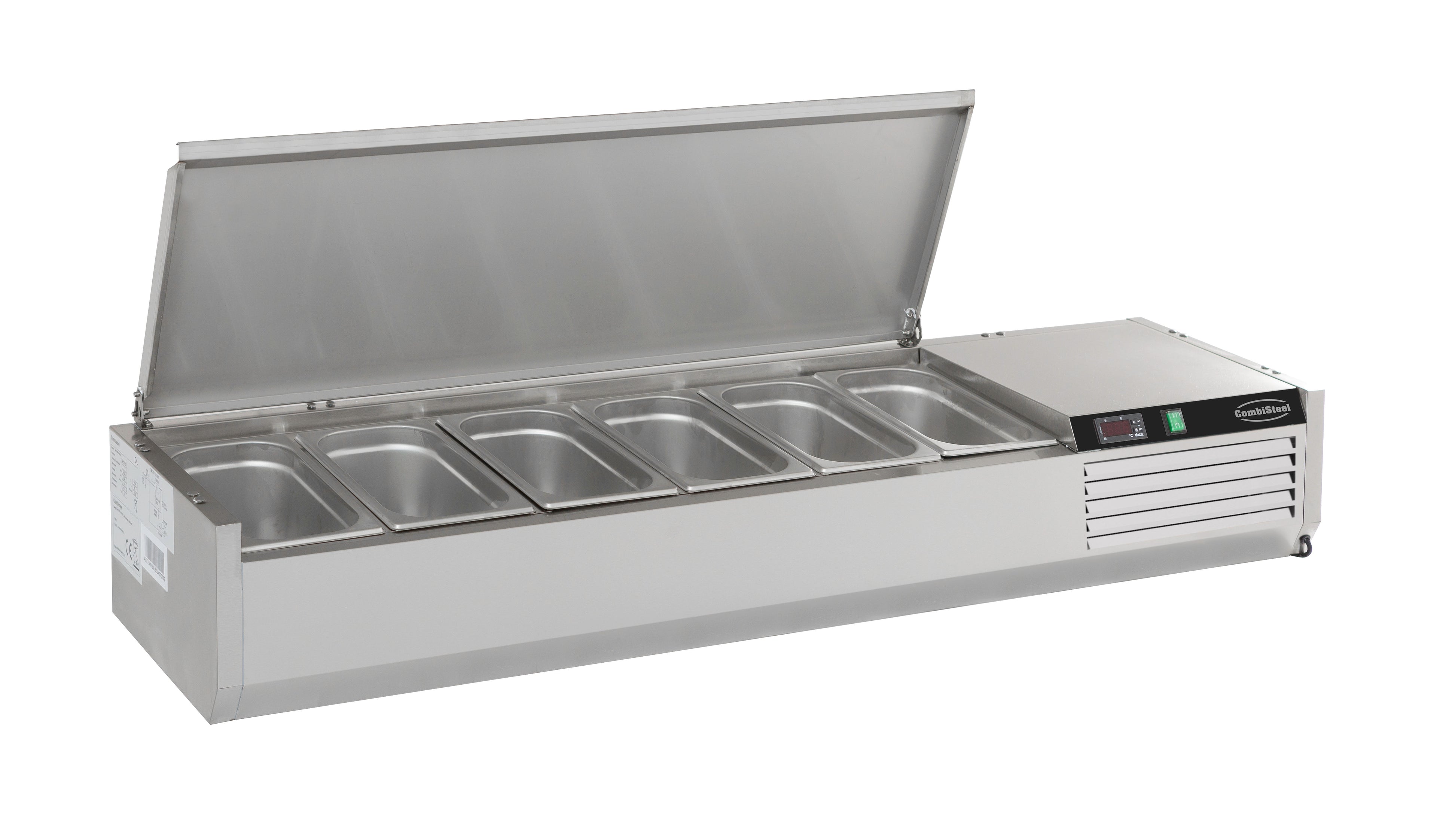CombiSteel REFRIGERATED COUNTER TOP SS TOP 1/4 GN x 6