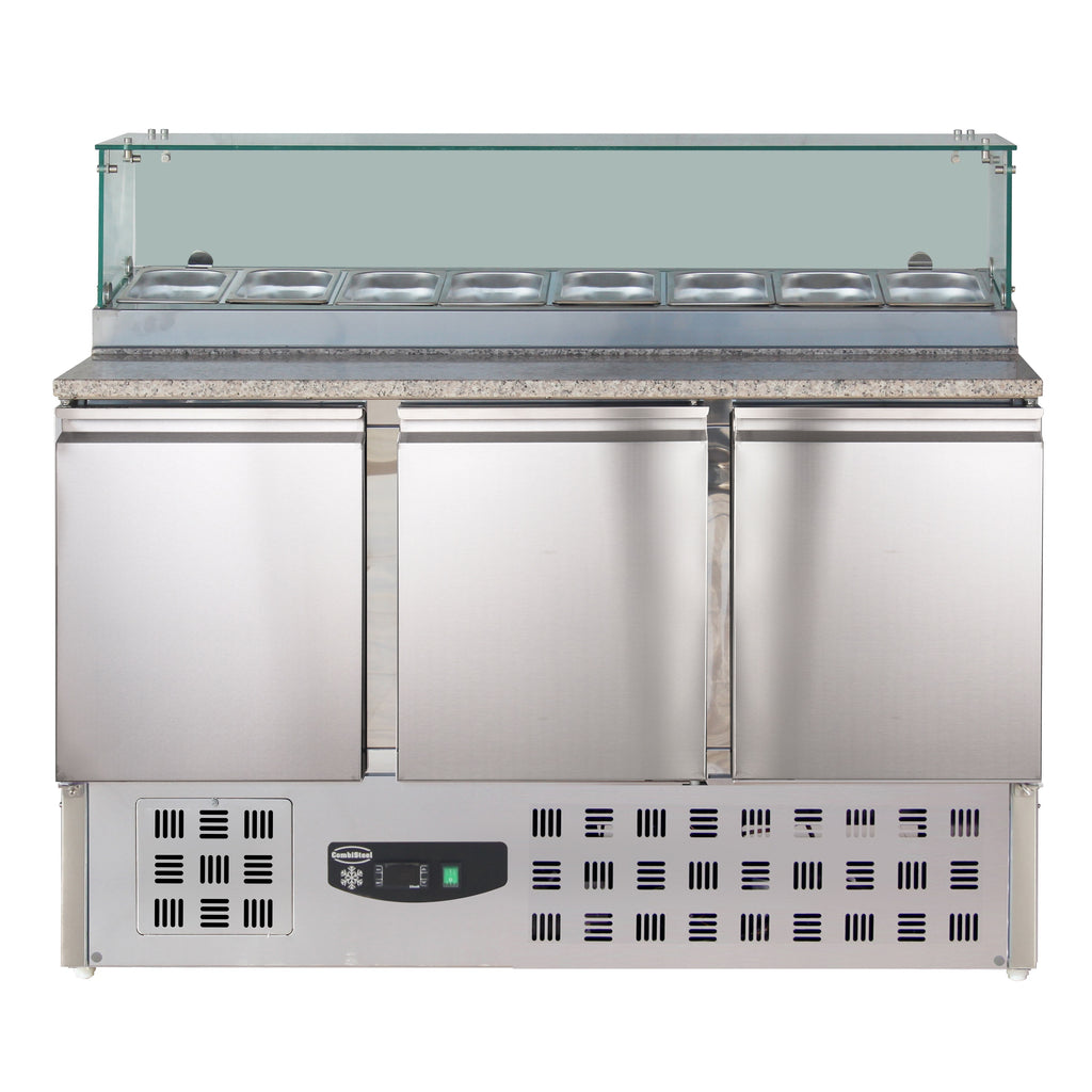 CombiSteel PIZZA COUNTER WITH GLASS 3 DOORS