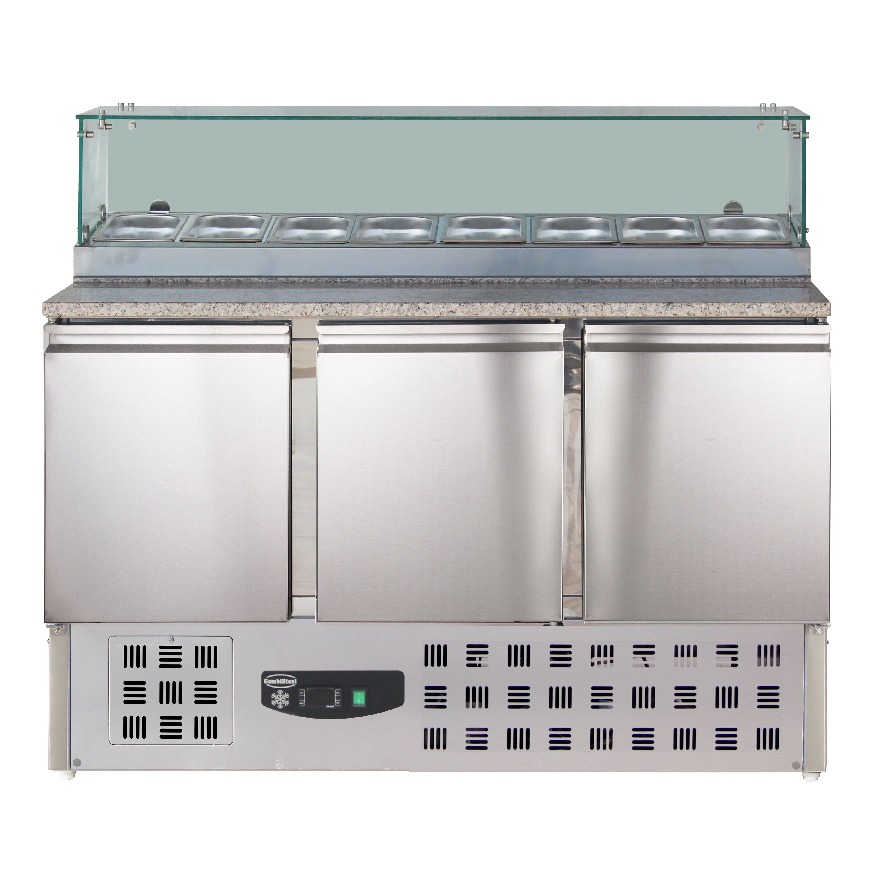 CombiSteel PIZZA COUNTER WITH GLASS 3 DOORS