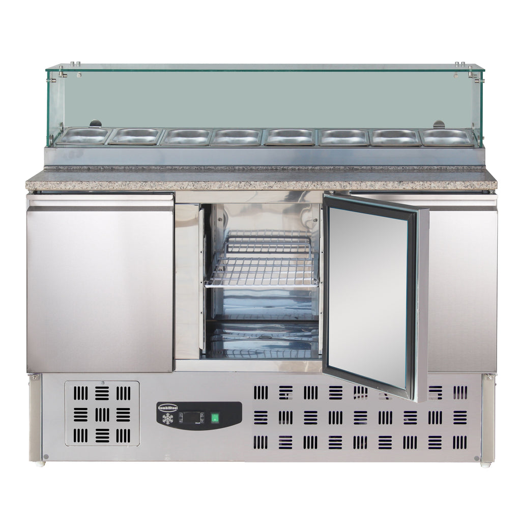 CombiSteel PIZZA COUNTER WITH GLASS 3 DOORS