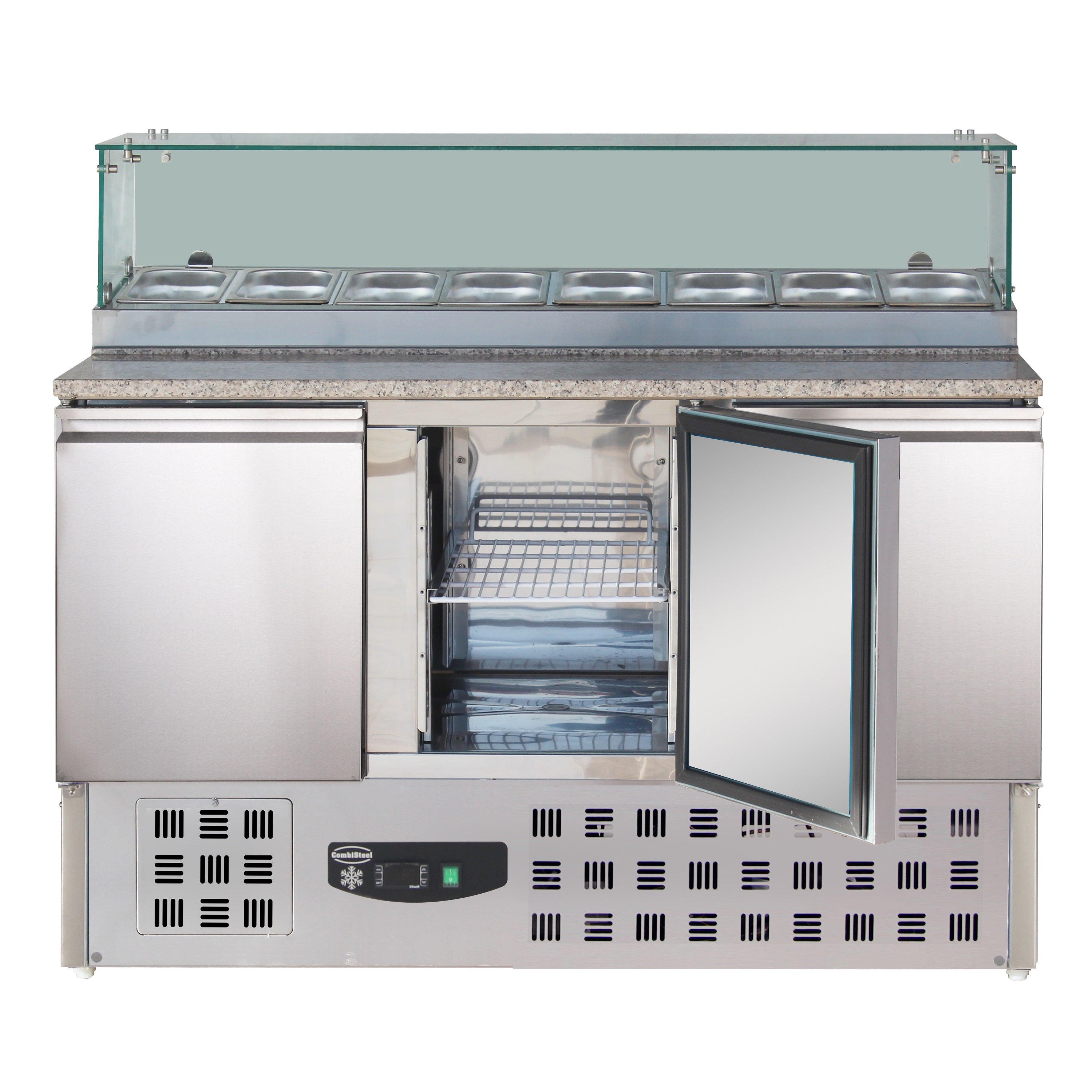 CombiSteel PIZZA COUNTER WITH GLASS 3 DOORS