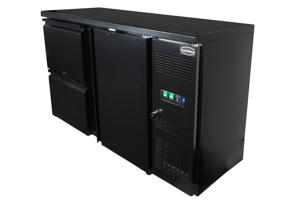 CombiSteel BARCOOLER BLACK 1 DOOR AND 2 DRAWERS