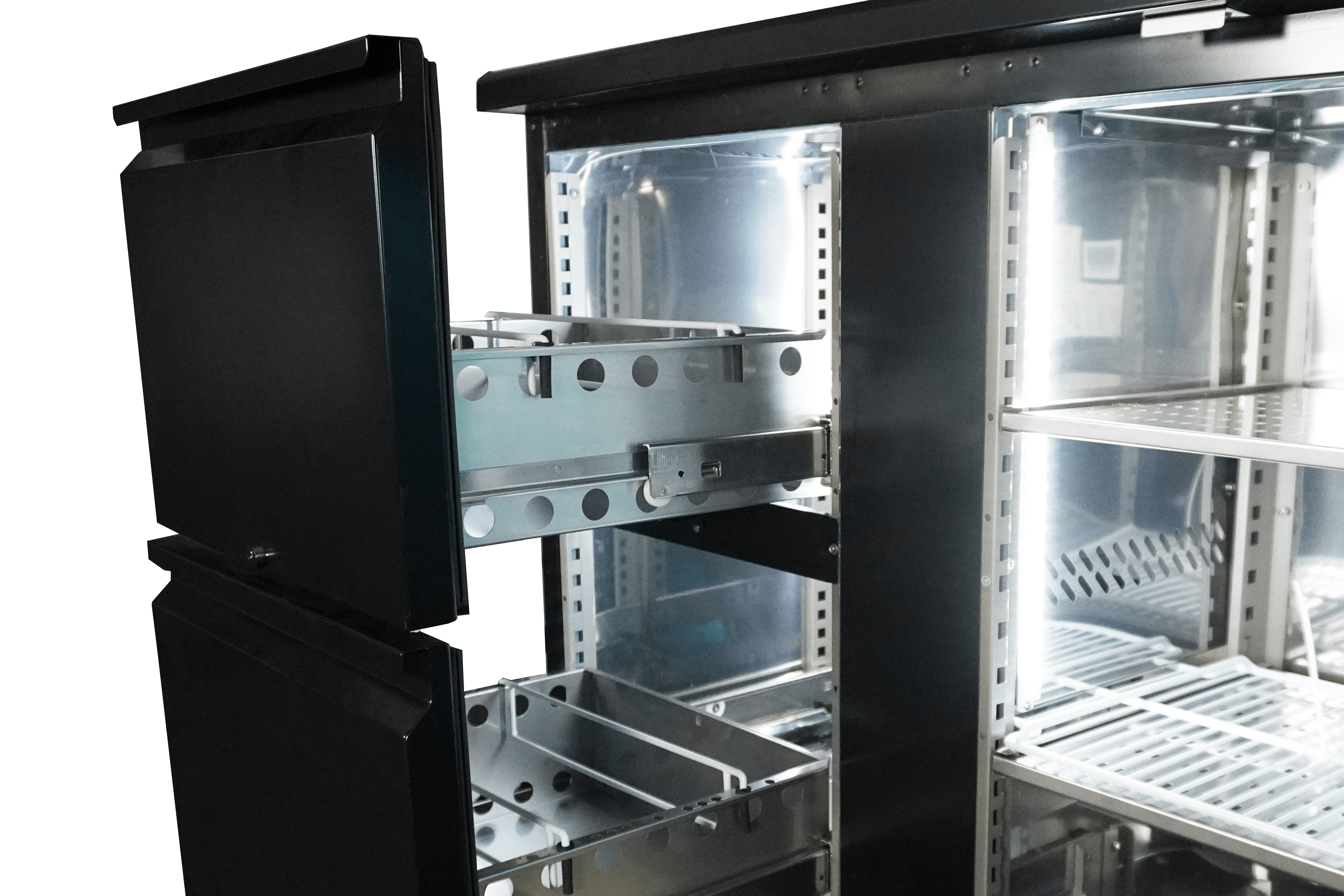 CombiSteel BARCOOLER BLACK 3 DOORS AND 2 DRAWERS