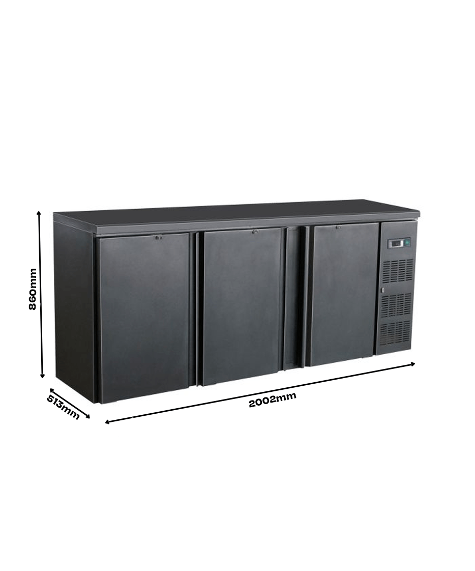 CombiSteel BARCOOLER BLACK 3 DOORS