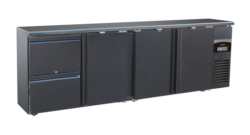 CombiSteel BARCOOLER BLACK 3 DOORS AND 2 DRAWERS