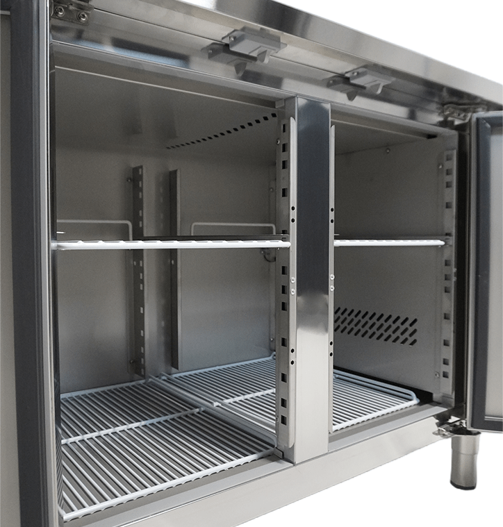 CombiSteel 700 REFRIGERATED COUNTER 2 DOORS AND 2 DRAWERS ENERGY LINE