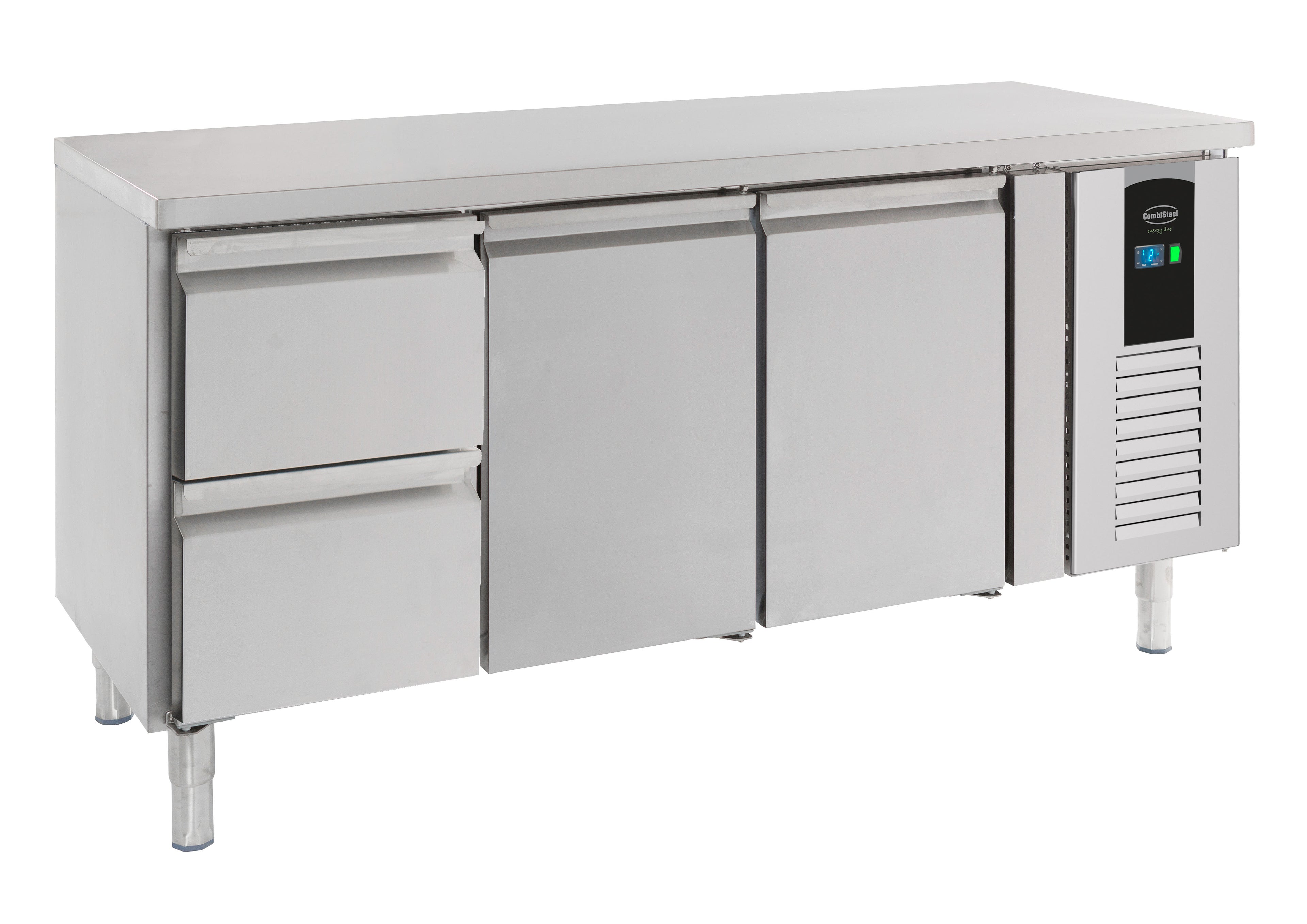 CombiSteel 700 REFRIGERATED COUNTER 2 DOORS AND 2 DRAWERS ENERGY LINE
